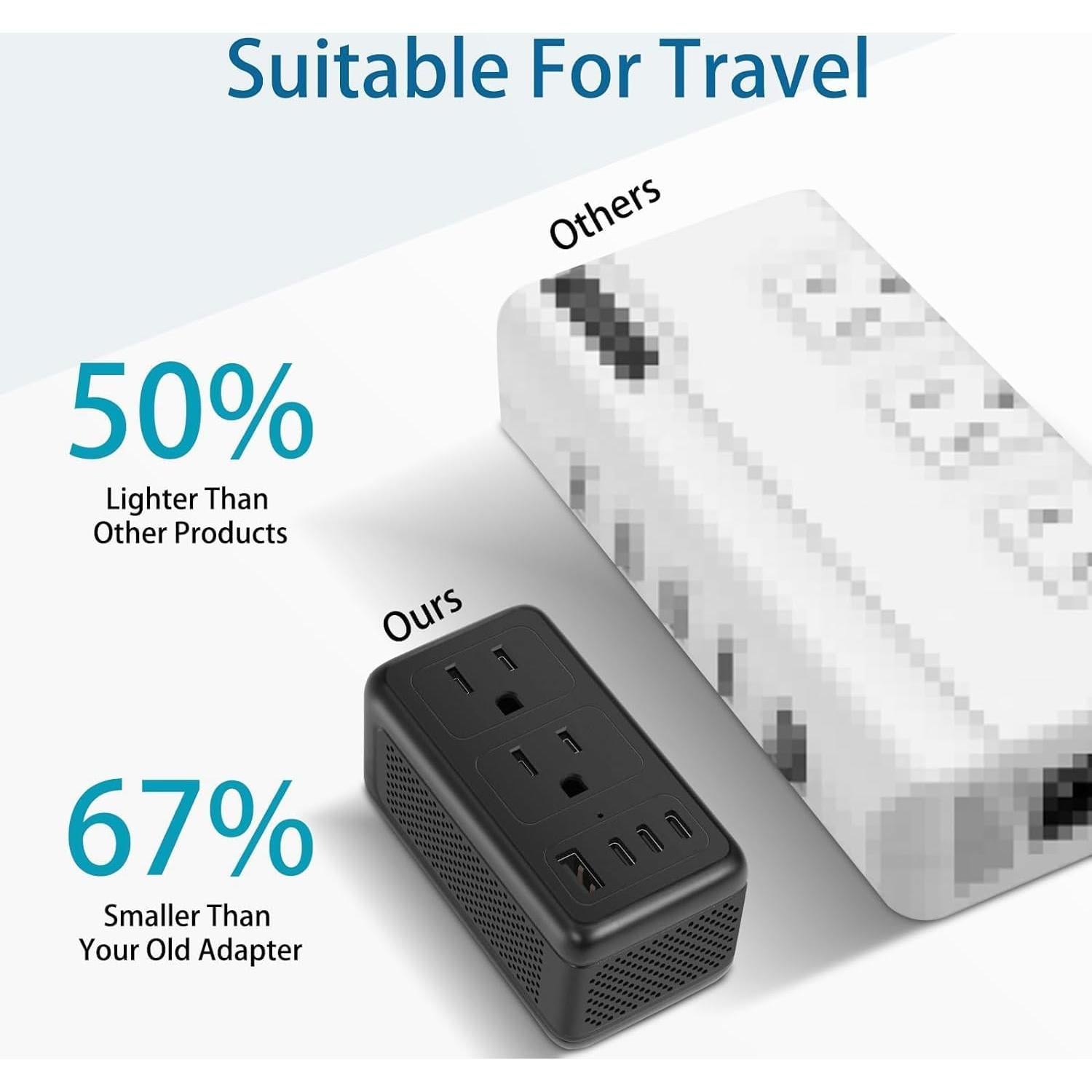 Convertidor de Voltaje 2000W IPLUSO 220V a 110V para Viajes