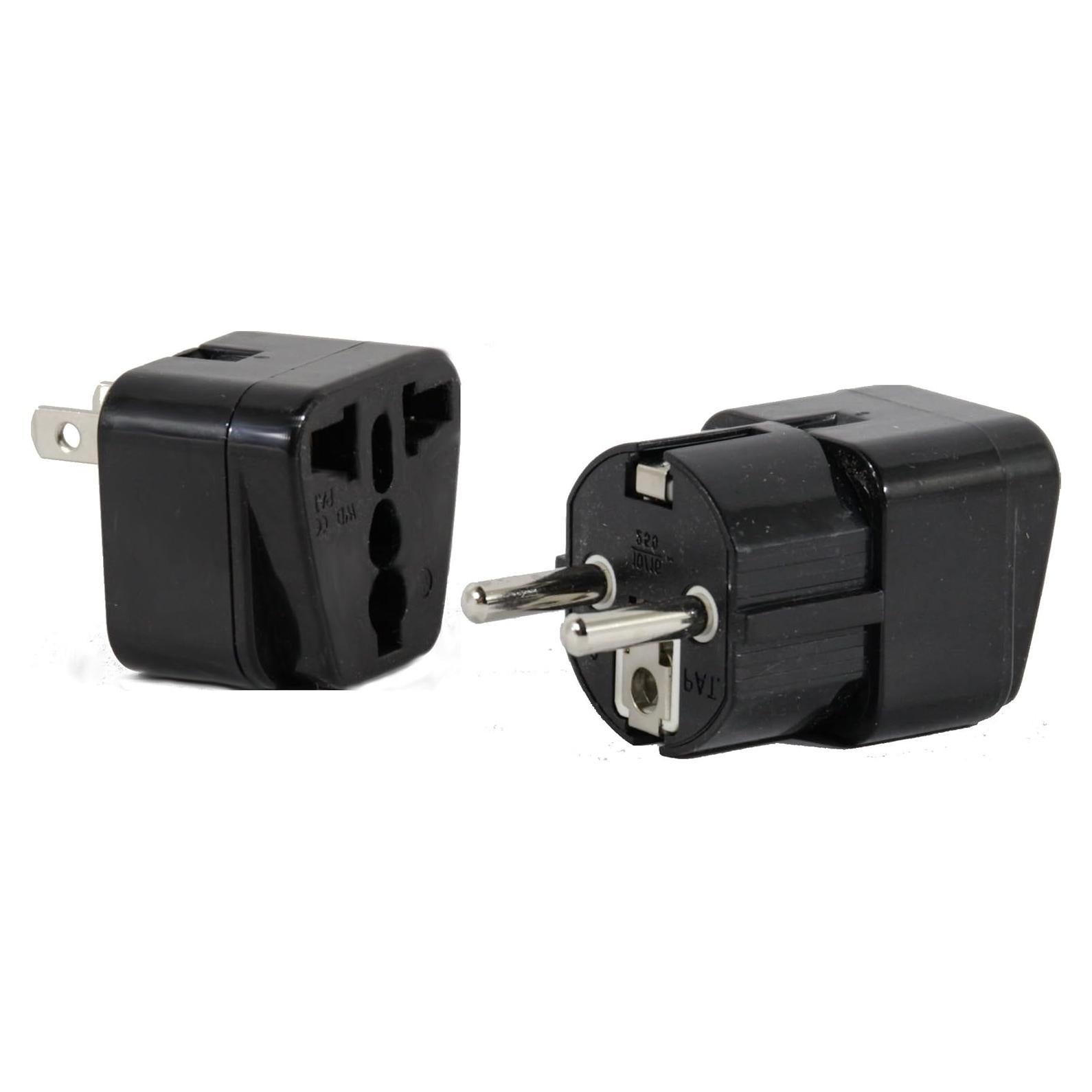 Adaptador de Enchufe Universal Tipo E Plug In Solutions - Paquete de 2