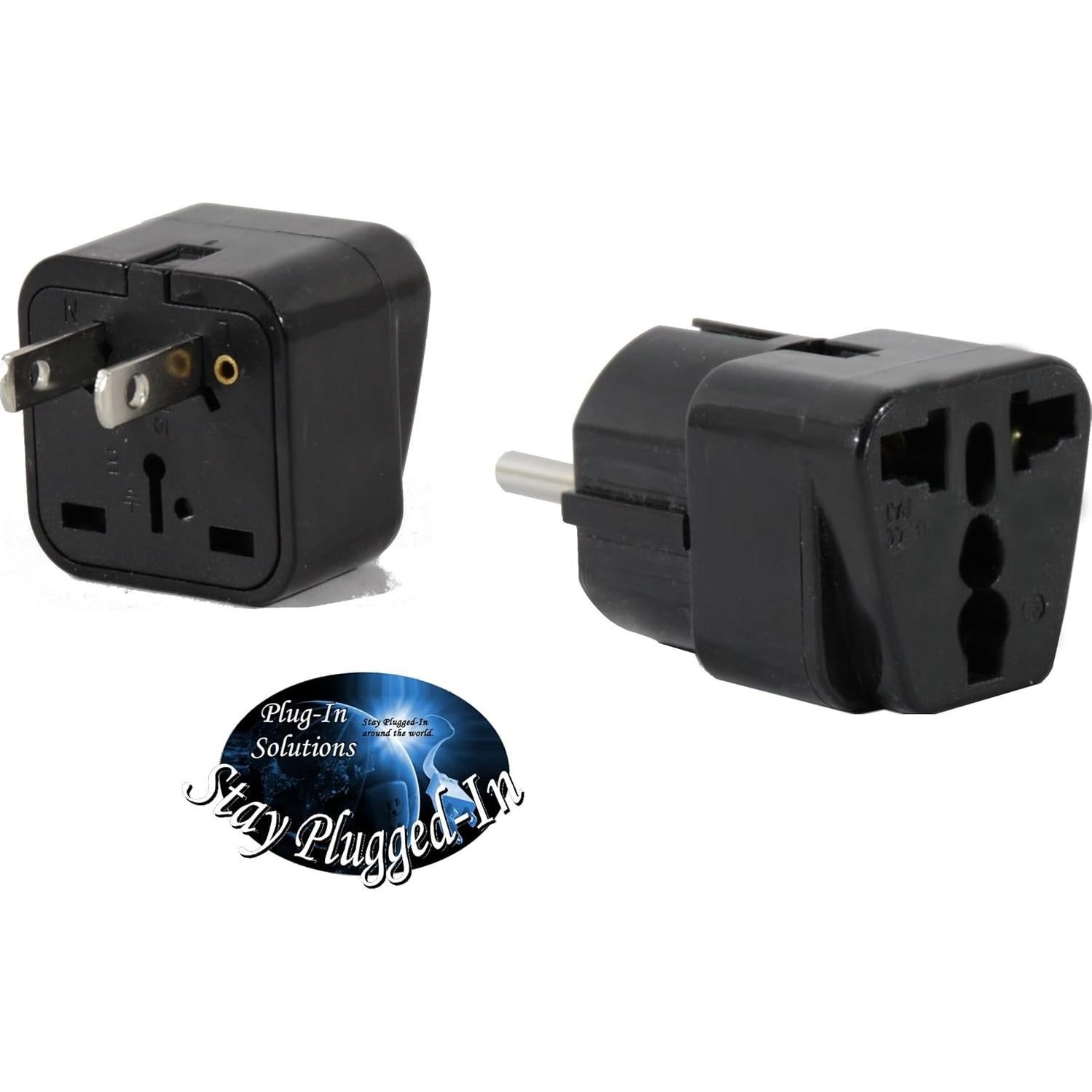 Adaptador de Enchufe Universal Tipo E Plug In Solutions - Paquete de 2