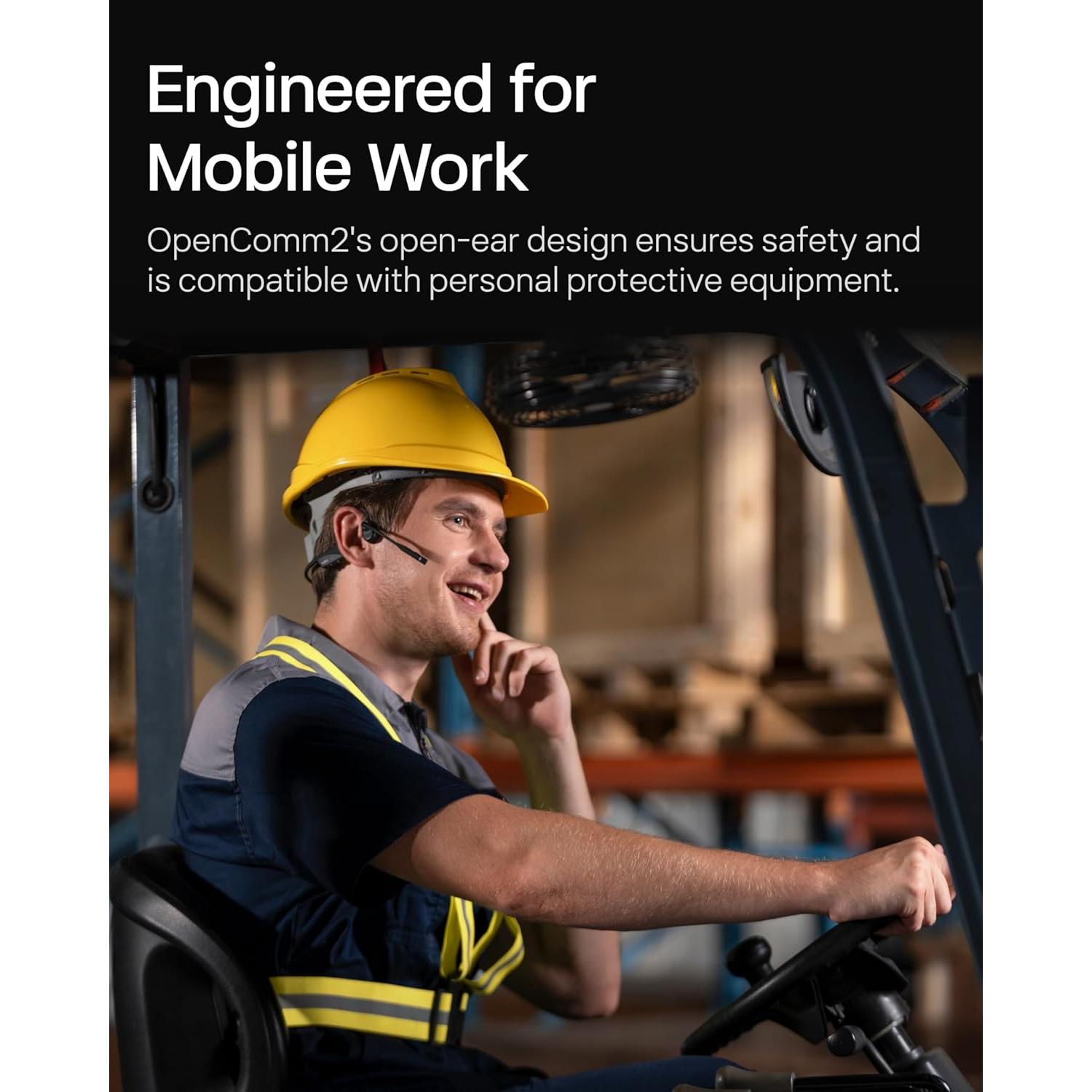 Auriculares Inalámbricos SHOKZ OpenComm2 con Micrófono - 16h Batería