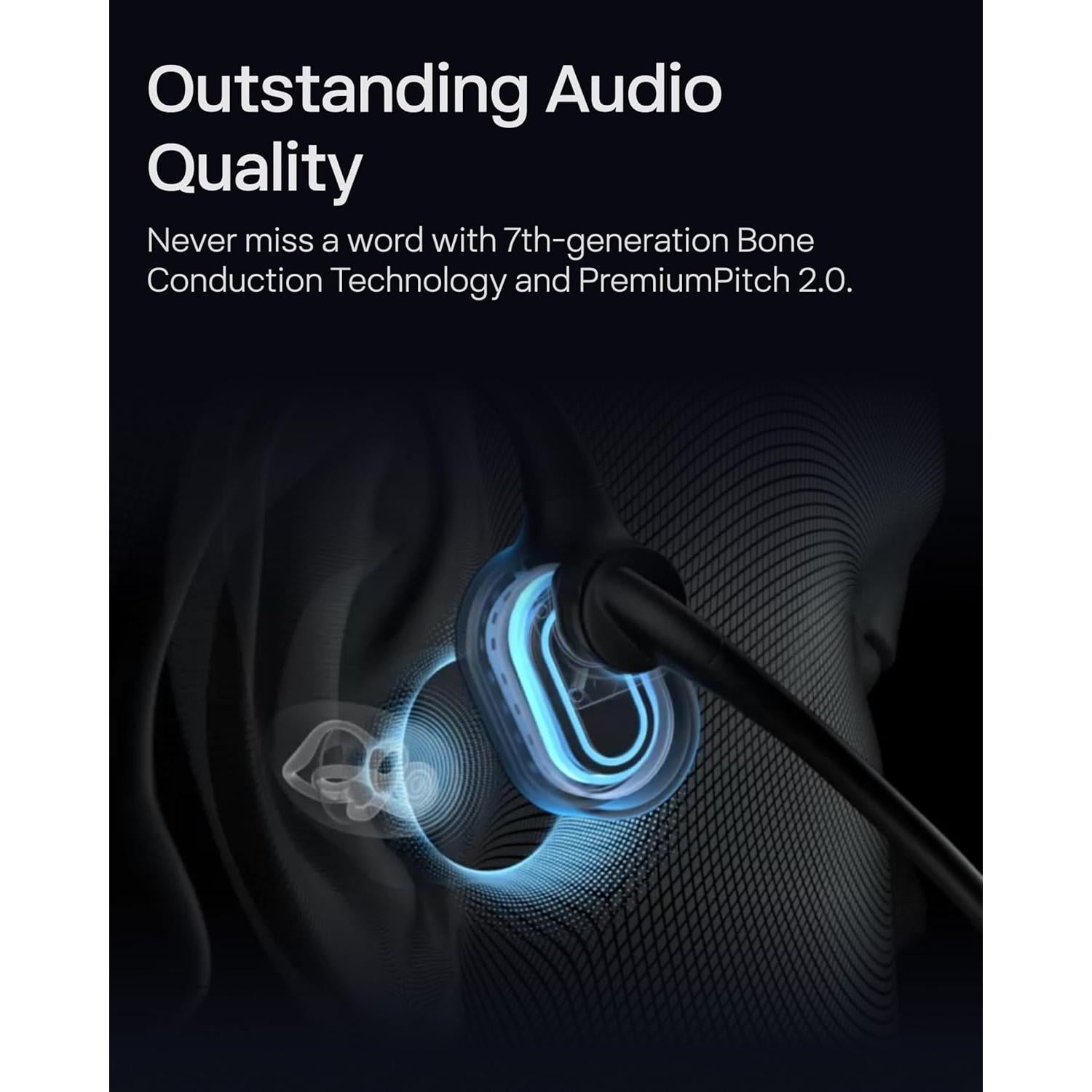 Auriculares Inalámbricos SHOKZ OpenComm2 con Micrófono - 16h Batería