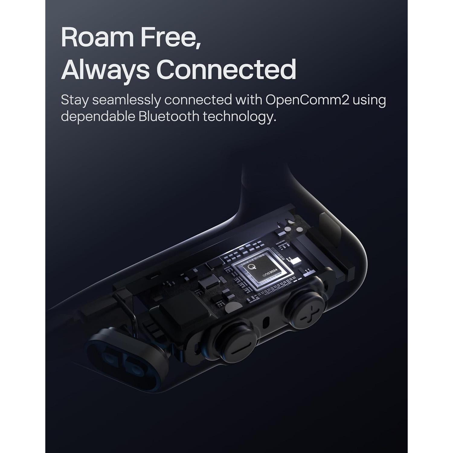 Auriculares Inalámbricos SHOKZ OpenComm2 con Micrófono - 16h Batería