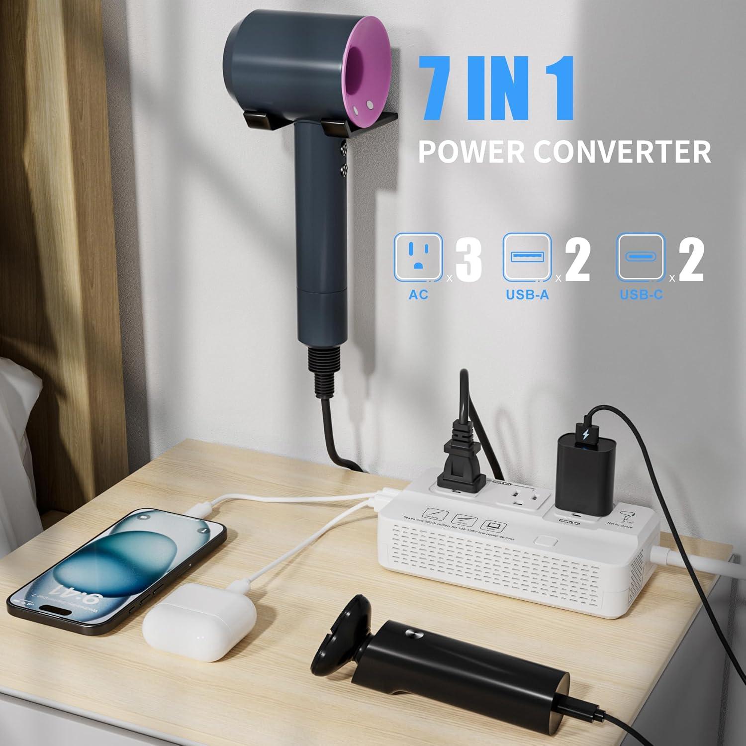 Convertidor de Voltaje 220V a 110V FONURXIZ01 - Adaptador Universal
