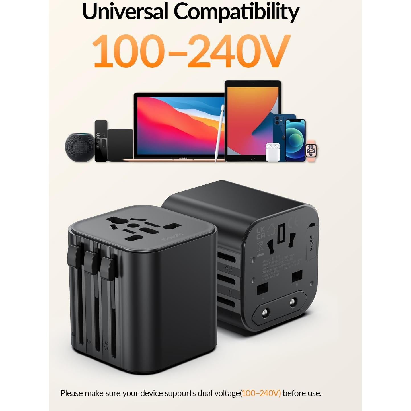 Adaptador de Viaje Universal SooPii JY-310 para 200 Países