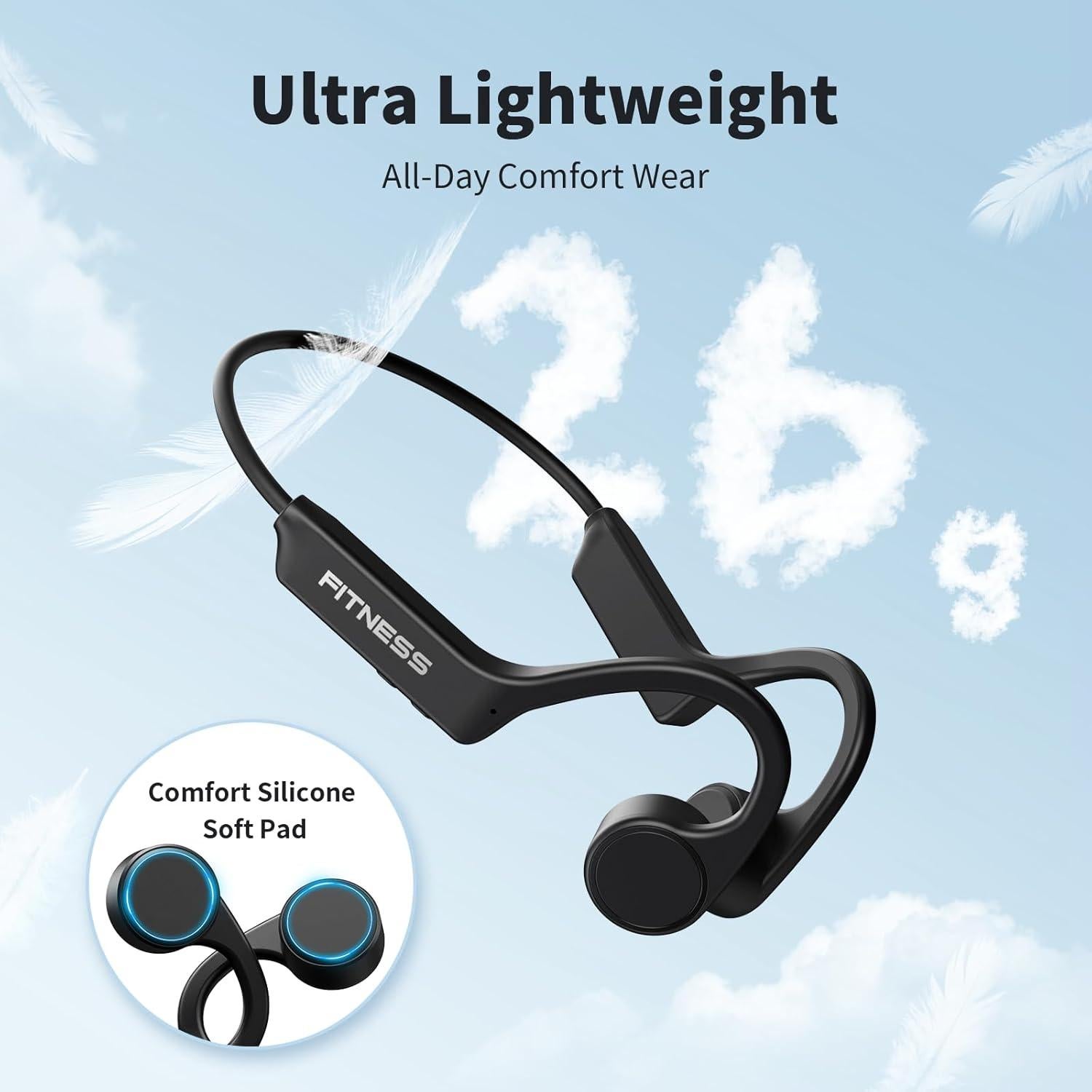 Auriculares Inalámbricos PSIER X11 Conducción Ósea IPX6 Negro