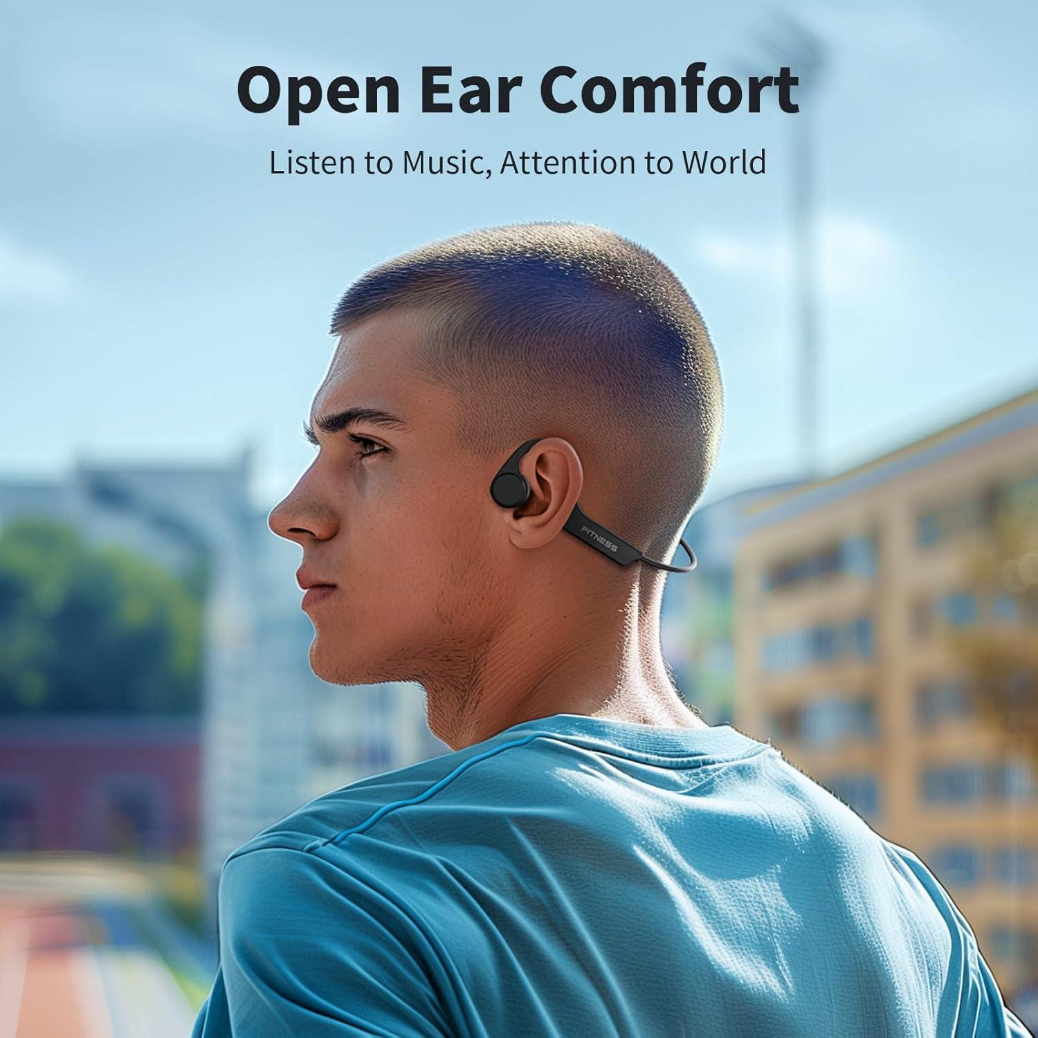 Auriculares Inalámbricos PSIER X11 Conducción Ósea IPX6 Negro