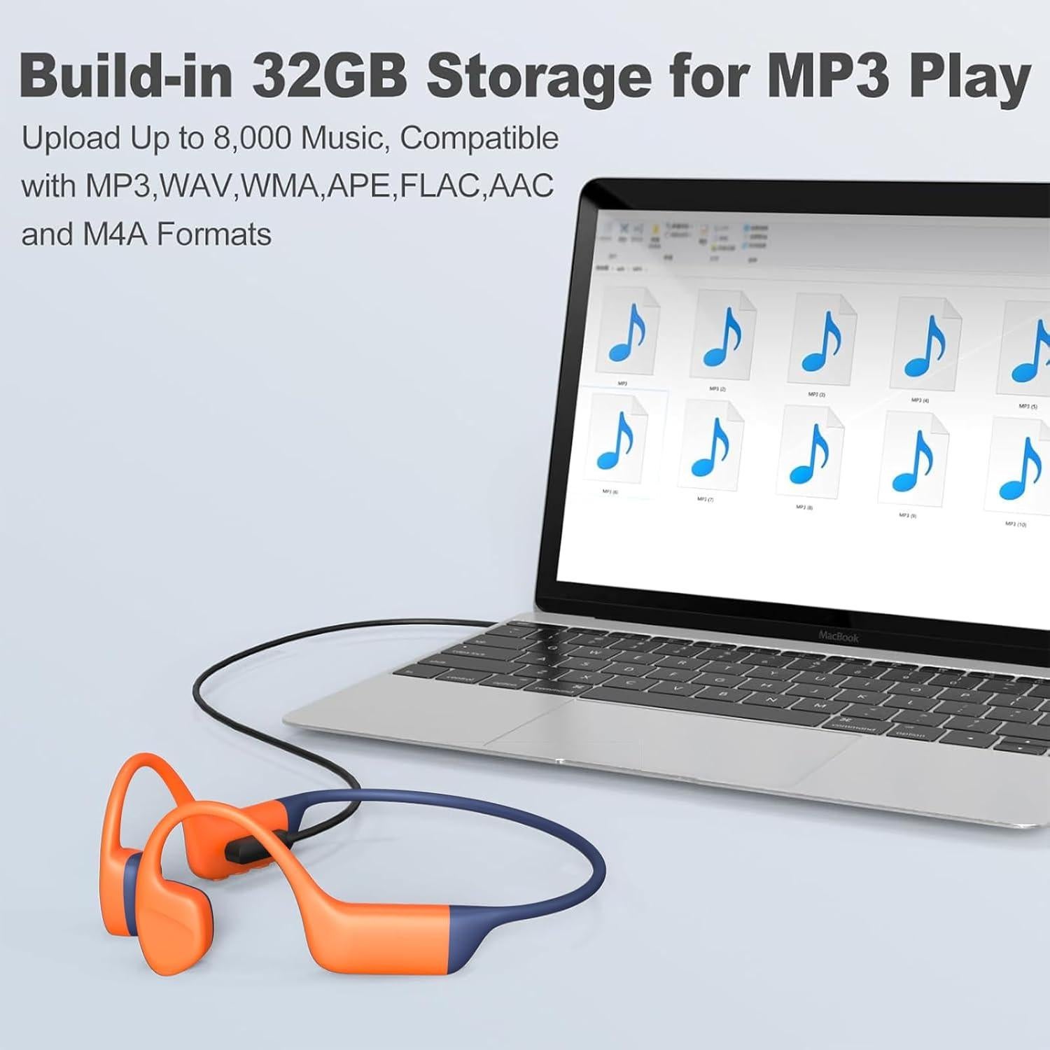 Auriculares de Conducción Ósea JVenus S800pro Bluetooth 5.4 IPX8