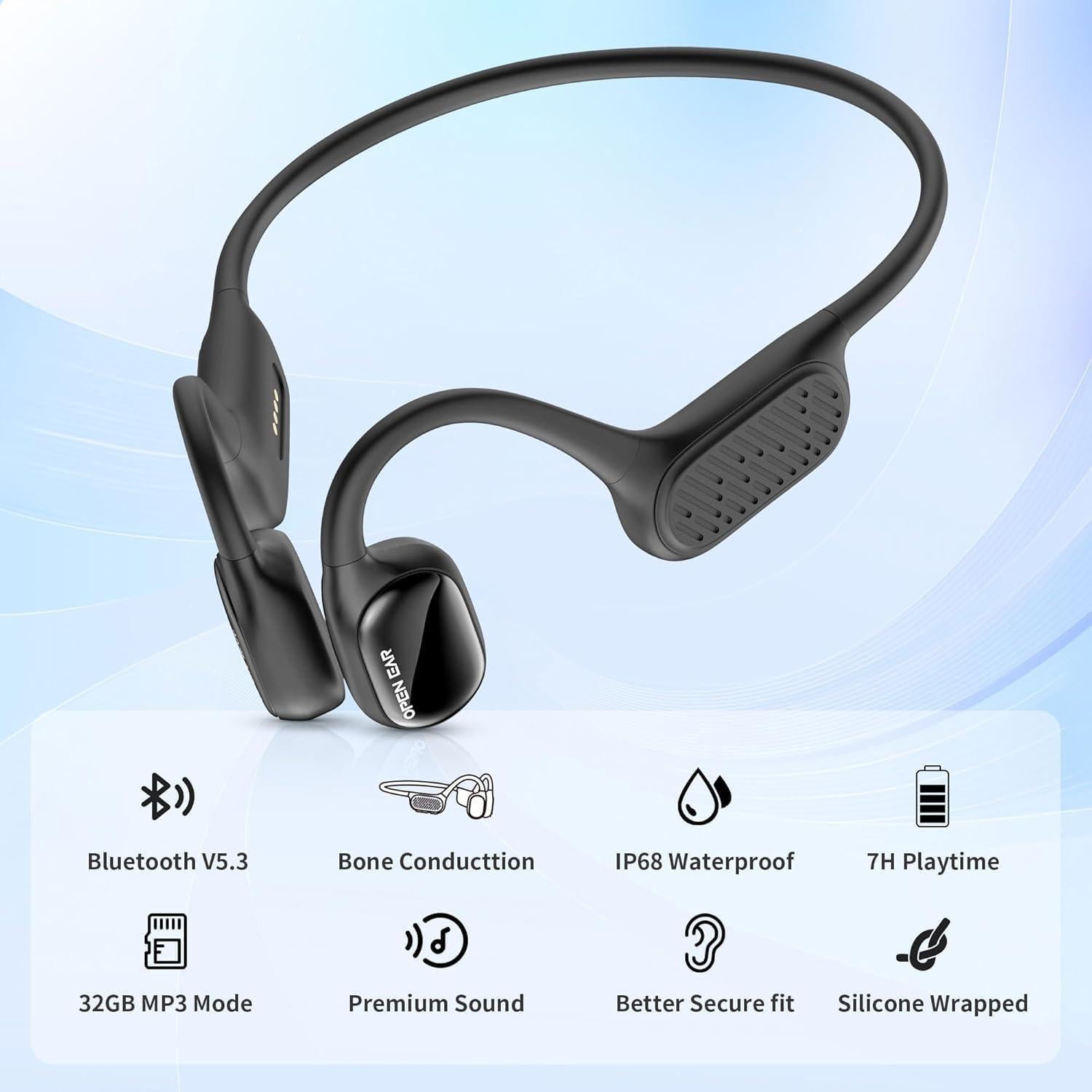 Auriculares para Nadar Flymory F1 Bluetooth 32GB IPX8