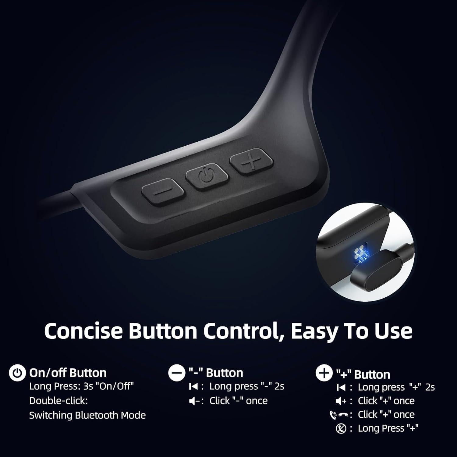 Auriculares de Conducción Ósea Arington S800 IP68 Bluetooth 5.3