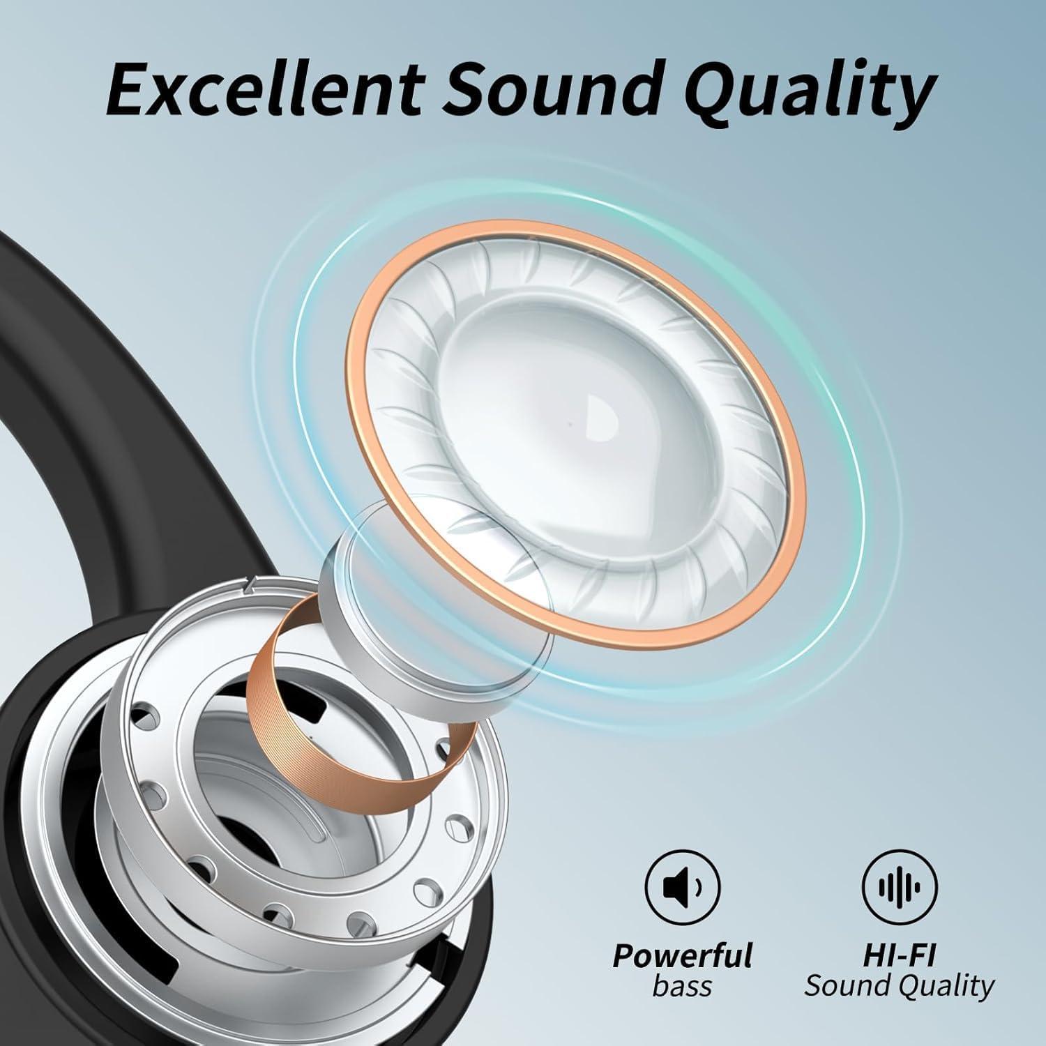 Auriculares de Conducción Ósea Hifireelf i18pro Bluetooth 5.4 15h