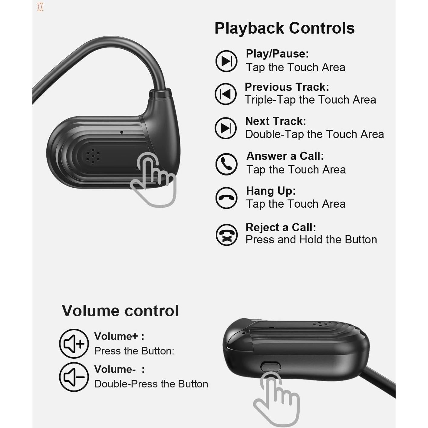 Auriculares Inalámbricos WamGra T18 Open Ear Bluetooth 5.3 IPX5