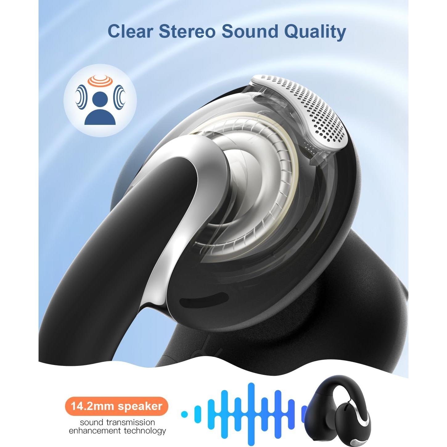 Auriculares Inalámbricos Jzones CT Bluetooth 5.4 Conducción Ósea IPX4