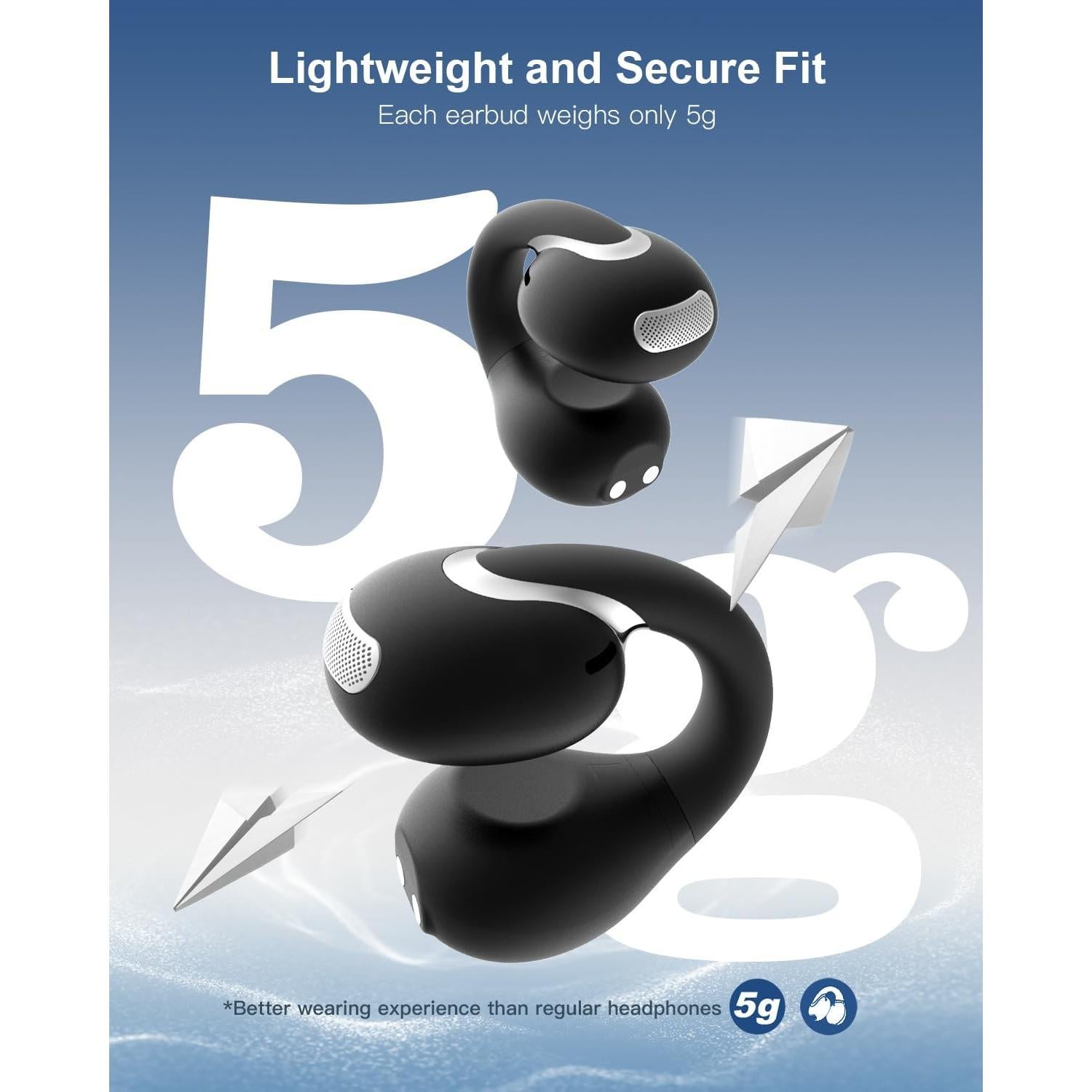 Auriculares Inalámbricos Jzones CT Bluetooth 5.4 Conducción Ósea IPX4