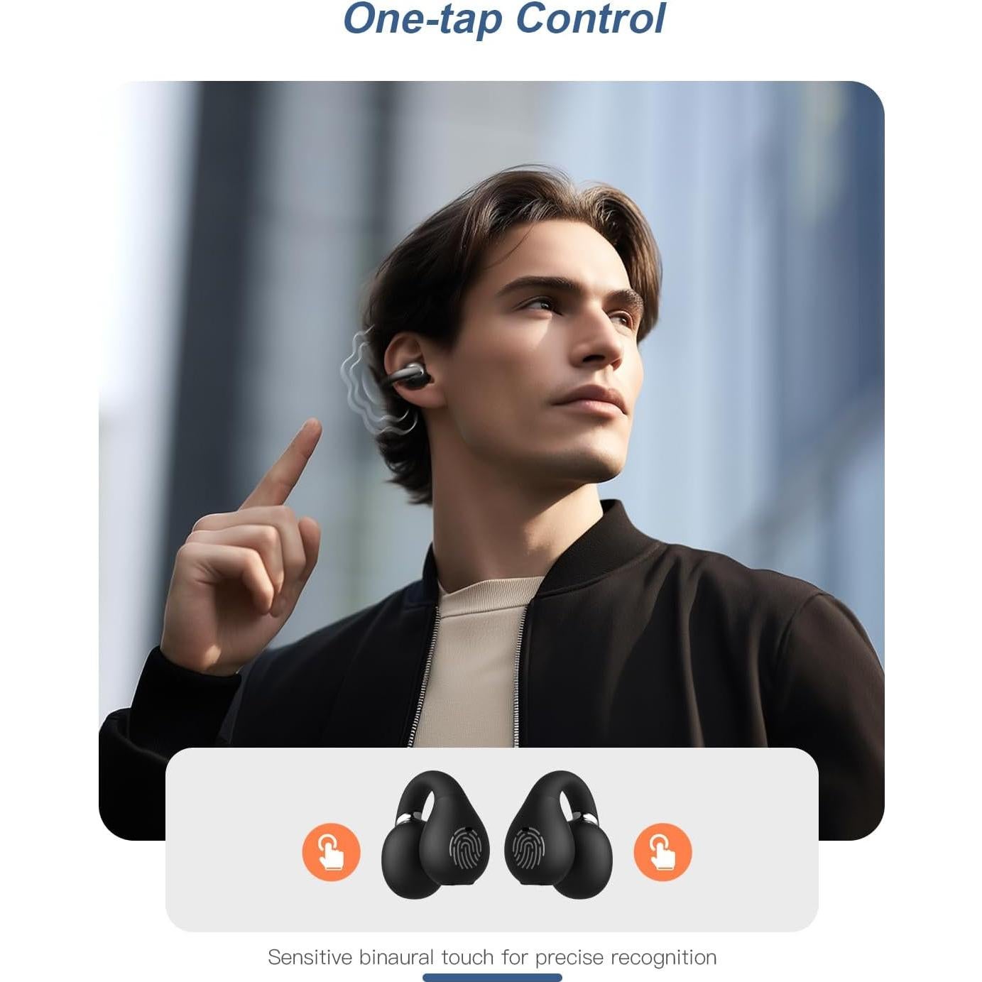 Auriculares Inalámbricos Jzones CT Bluetooth 5.4 Conducción Ósea IPX4