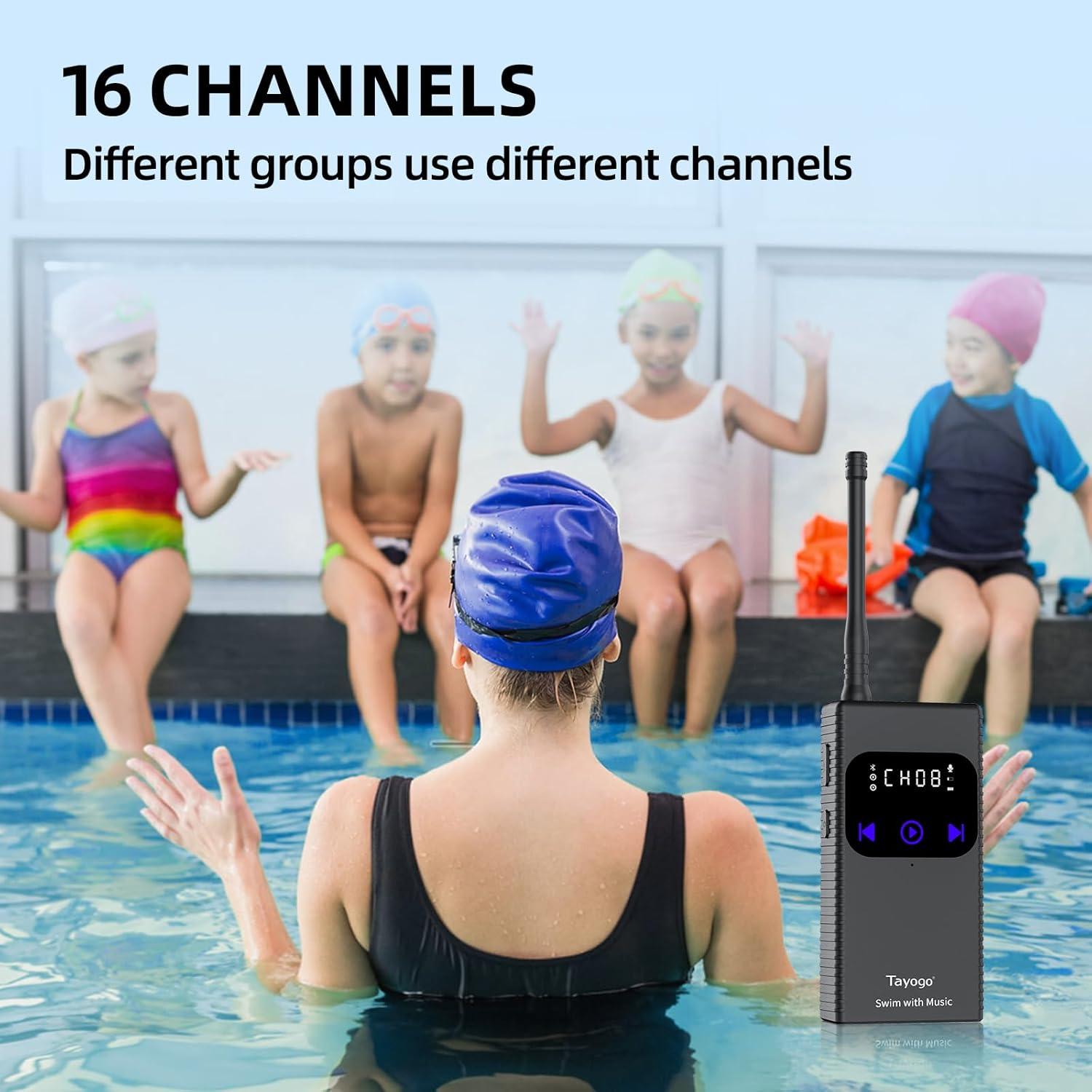 Auriculares de Natación Tayogo W23 con Bluetooth IPX8
