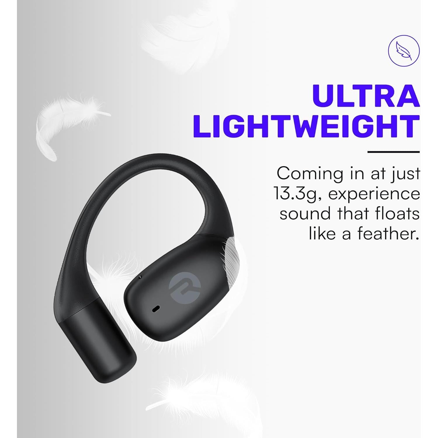 Auriculares Inalámbricos Raycon Esenciales Abiertos - Negro