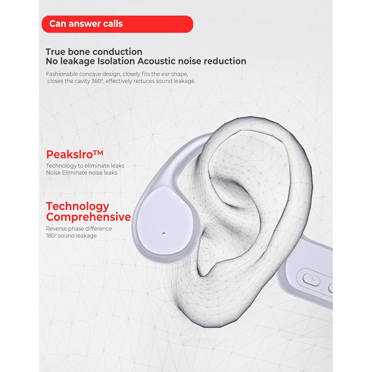 Auriculares de Conducción Ósea Atopskins IPX8 Bluetooth 5.3 32GB