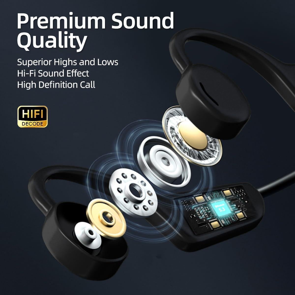 Auriculares Inalámbricos Gulanxo T6 Abiertos Bluetooth 5.3