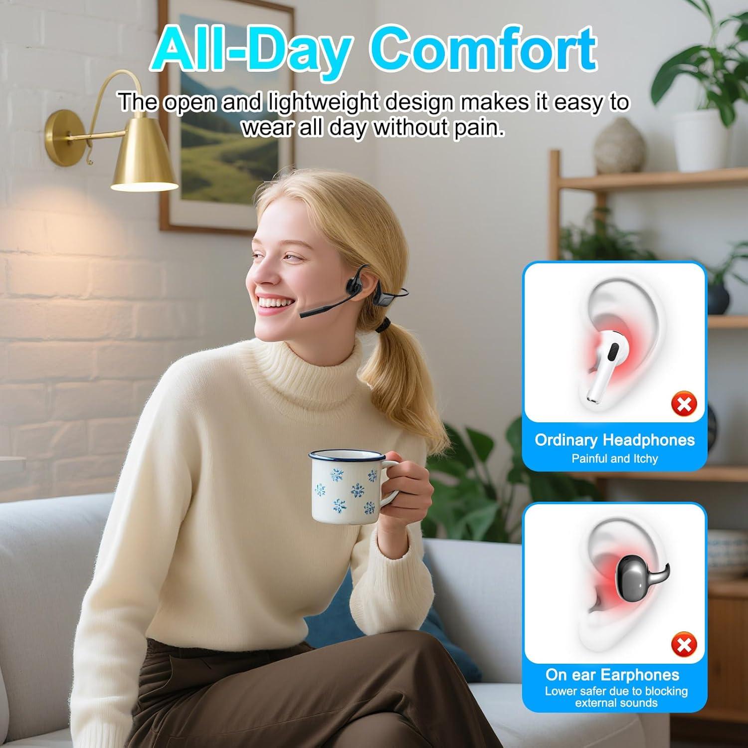 Auriculares Bluetooth ZIOCOM LK06 con Cancelación de Ruido ENC