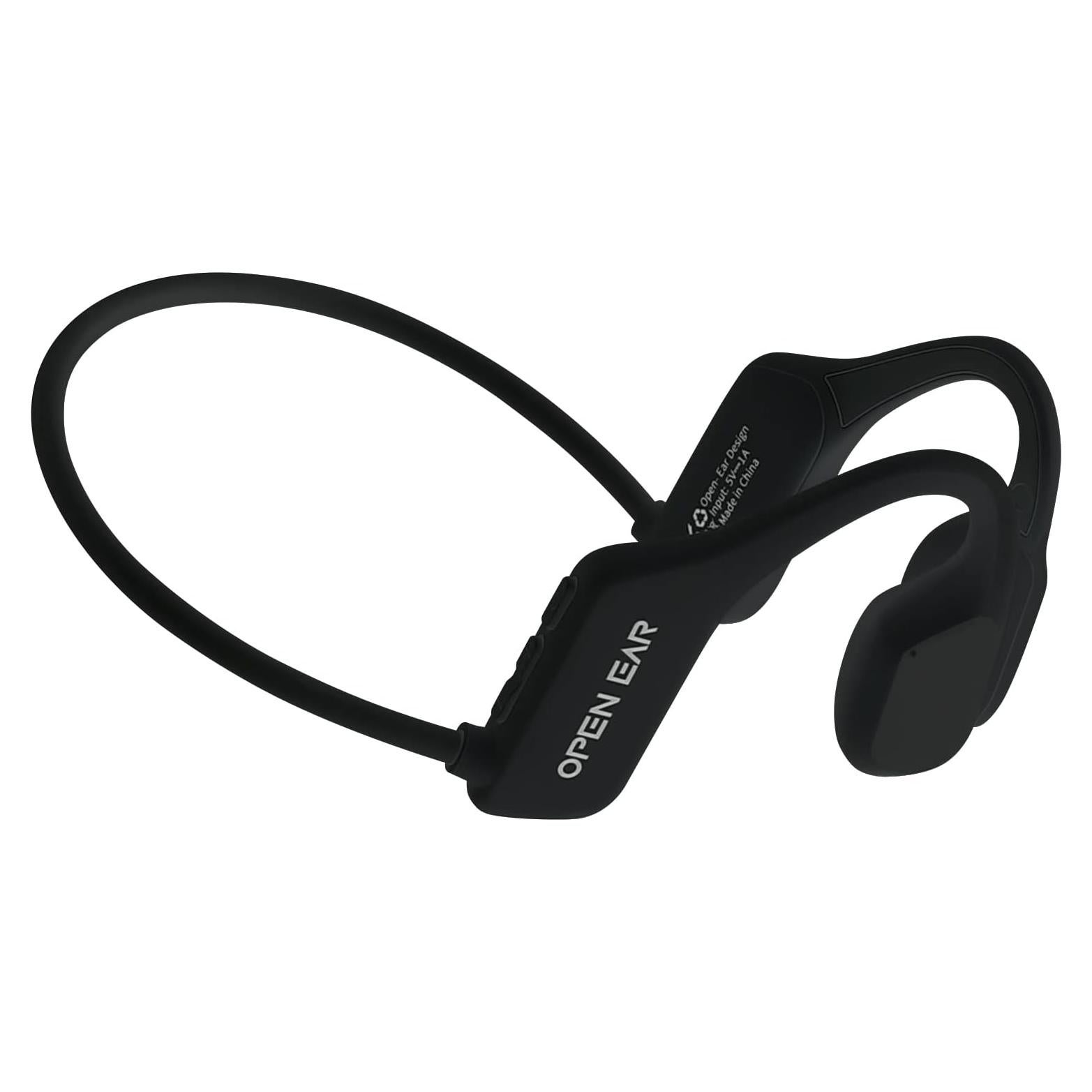 Auriculares Inalámbricos de Conducción Ósea Crorowa OPEN EAR, A Prueba de Agua, Cancelación de Ruido ENC