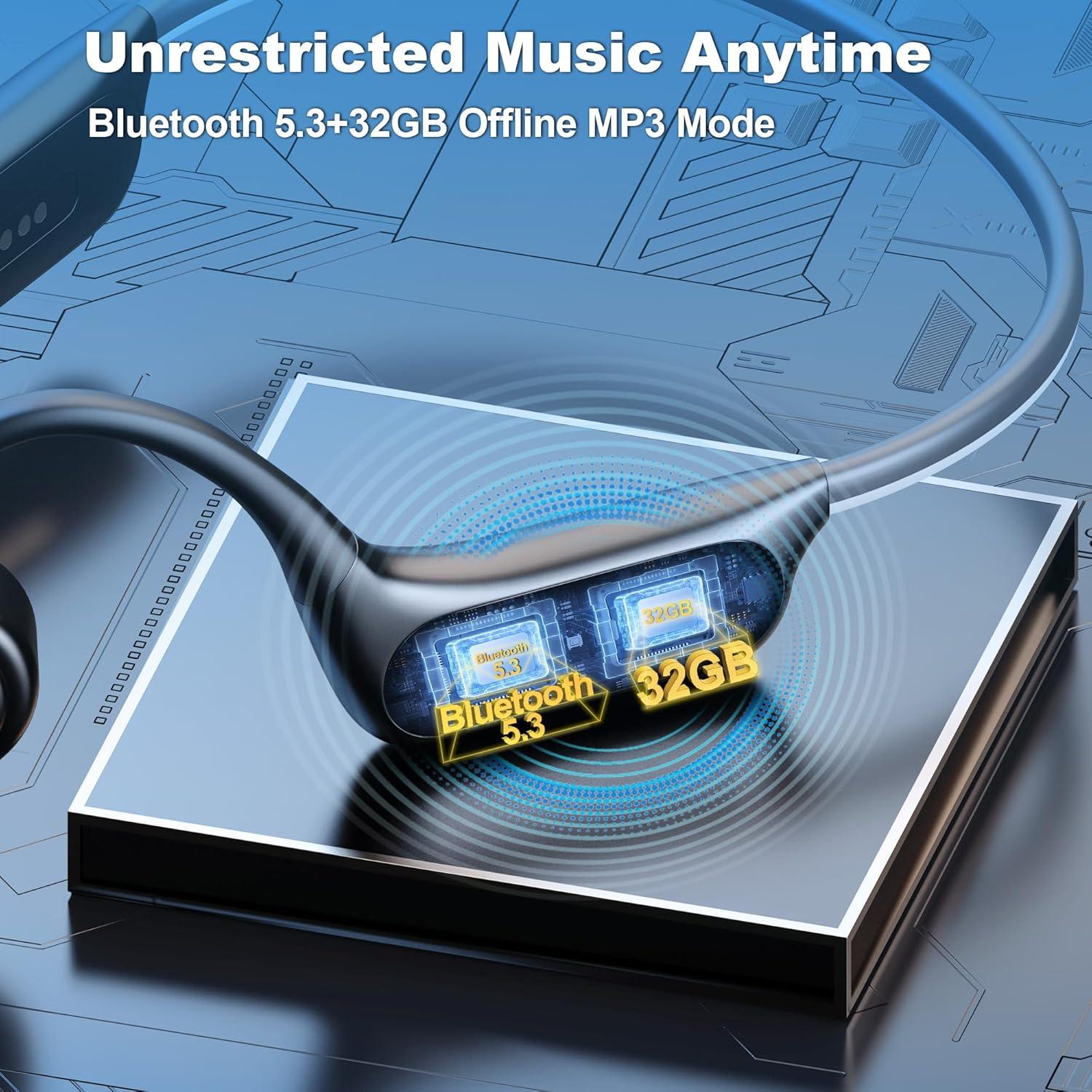 Auriculares Inalámbricos Wantek QN-BCH-01 Conducción Ósea IP68