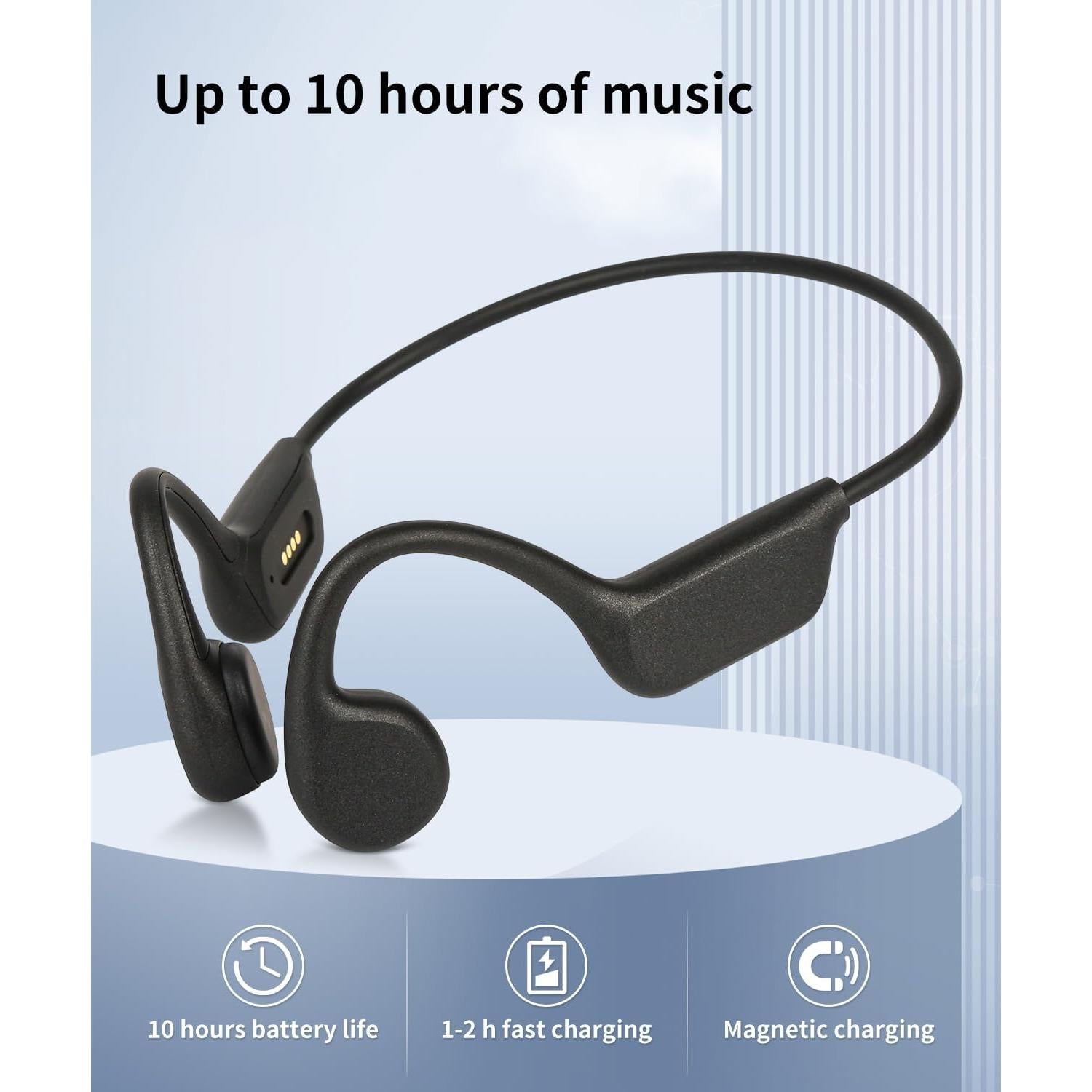 Auriculares deportivos Miulloeib IPX8 con Bluetooth 5.4 y 32GB