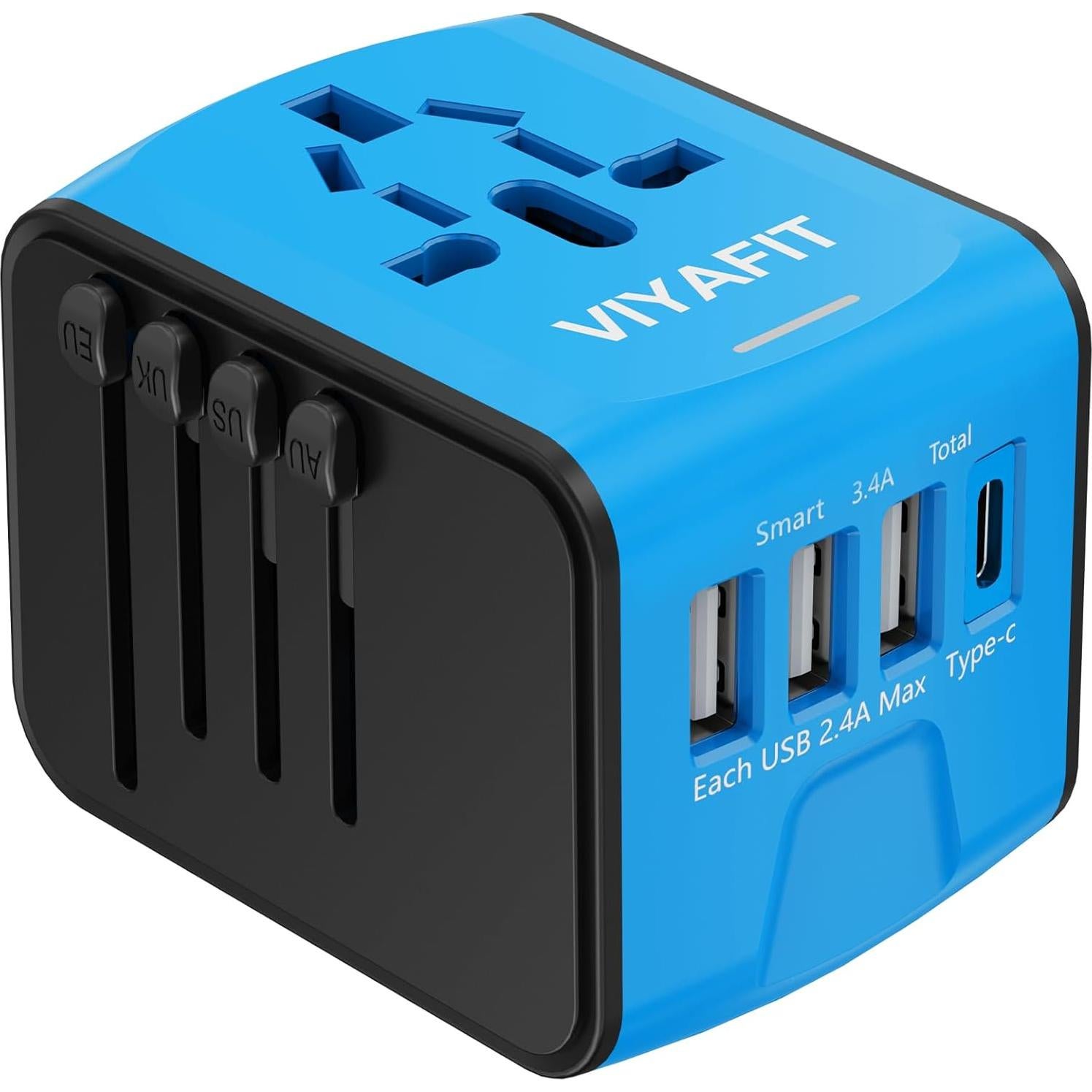 Adaptador de Viaje Universal 5 en 1 Ouli SL-199, Carga Rápida