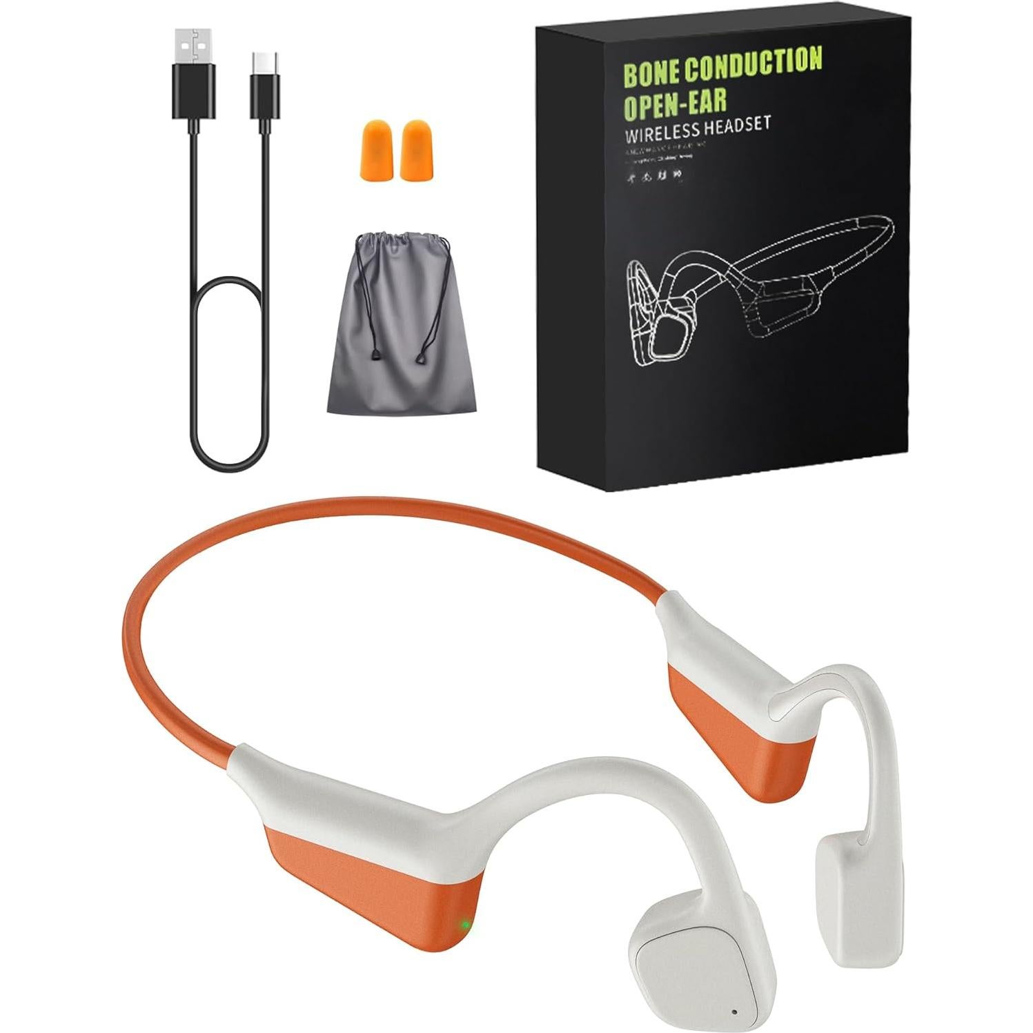 Auriculares Bluetooth XPAU i18 Pro Conducción Ósea 20H HiFi