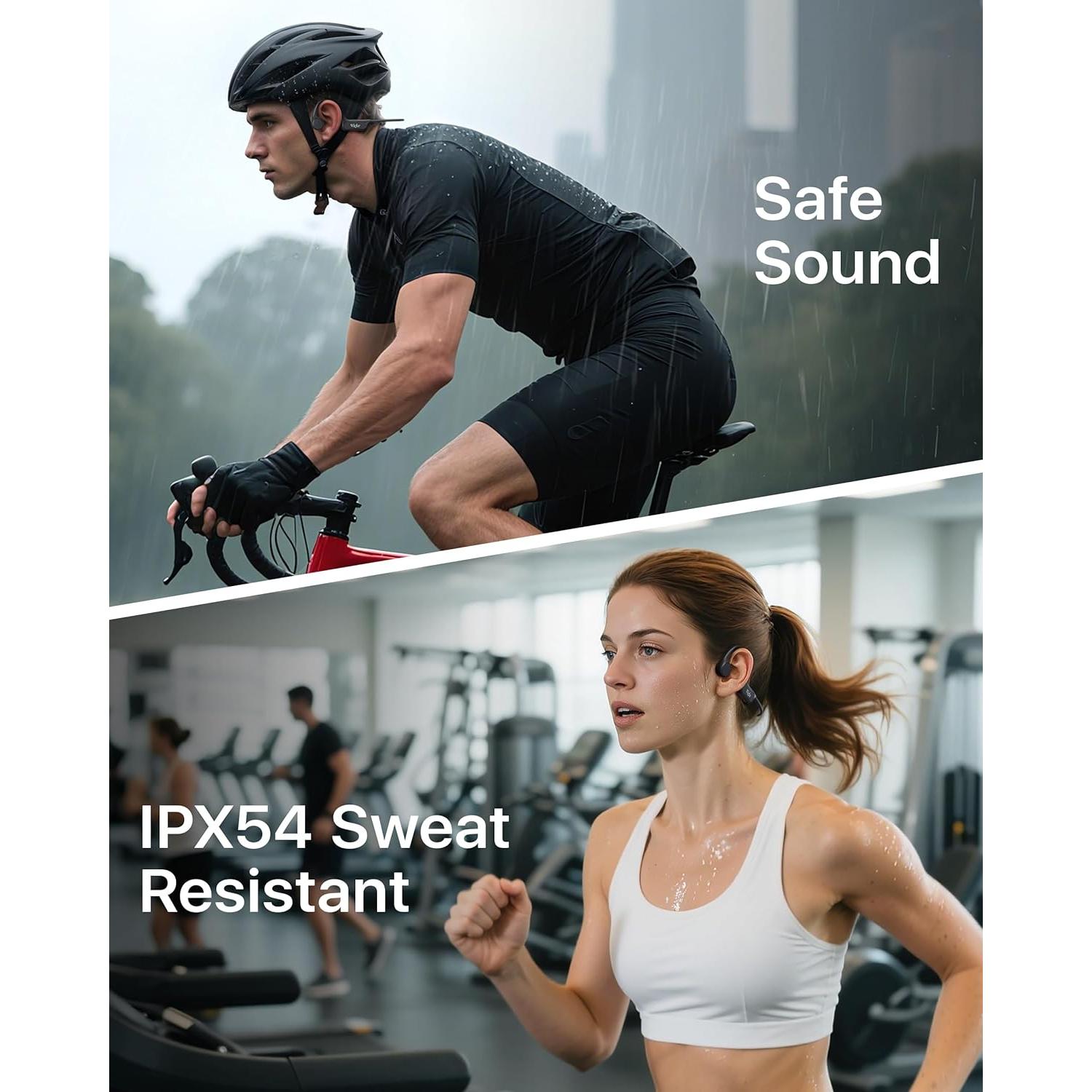 Auriculares de Conducción Ósea Wigfar-X57 Bluetooth 6.0 10H