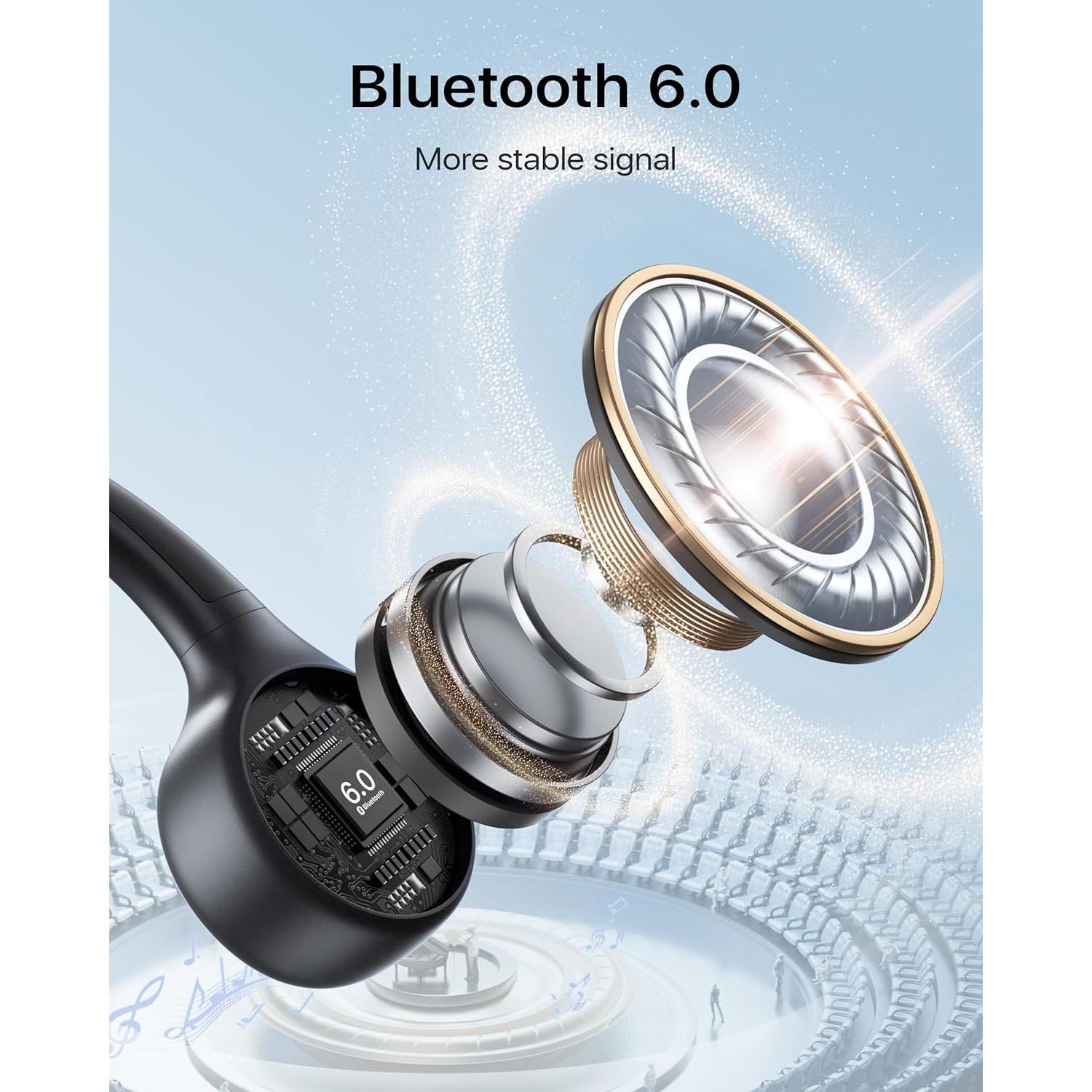 Auriculares de Conducción Ósea Wigfar-X57 Bluetooth 6.0 10H