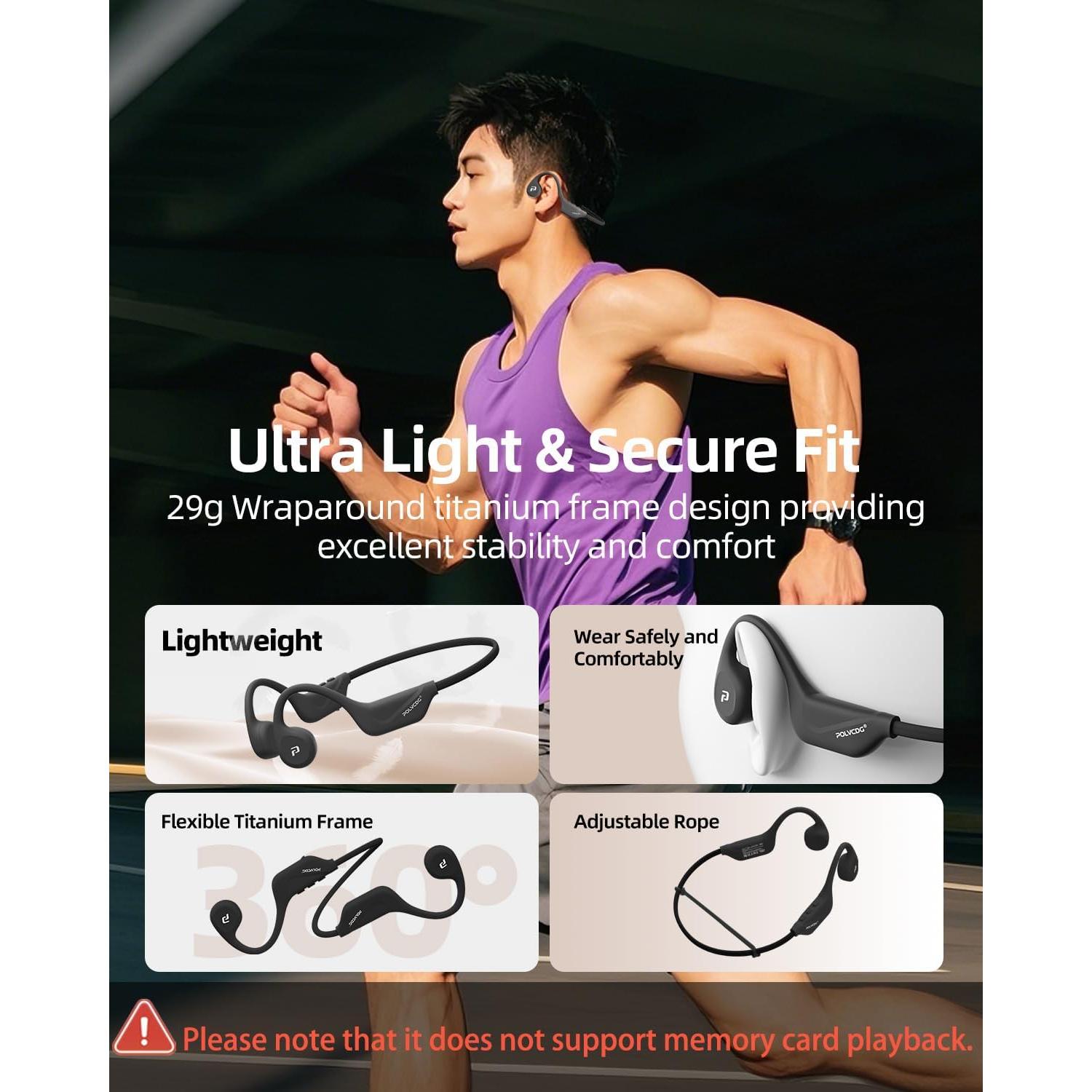 Auriculares Inalámbricos Bluetooth POLVCDG BDAMX-1MN82 IPX6