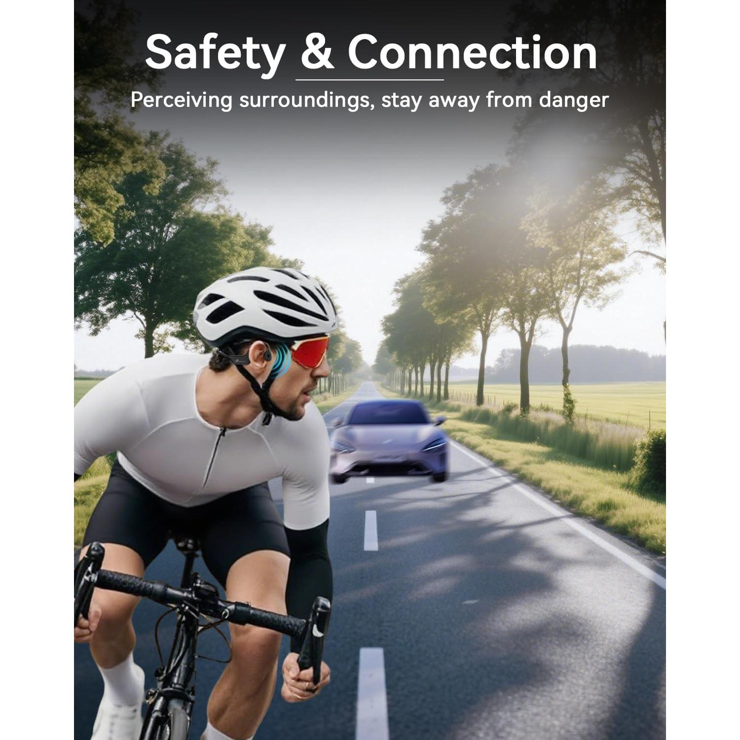 Auriculares de Conducción Ósea SANOTO DG08C Bluetooth IPX5