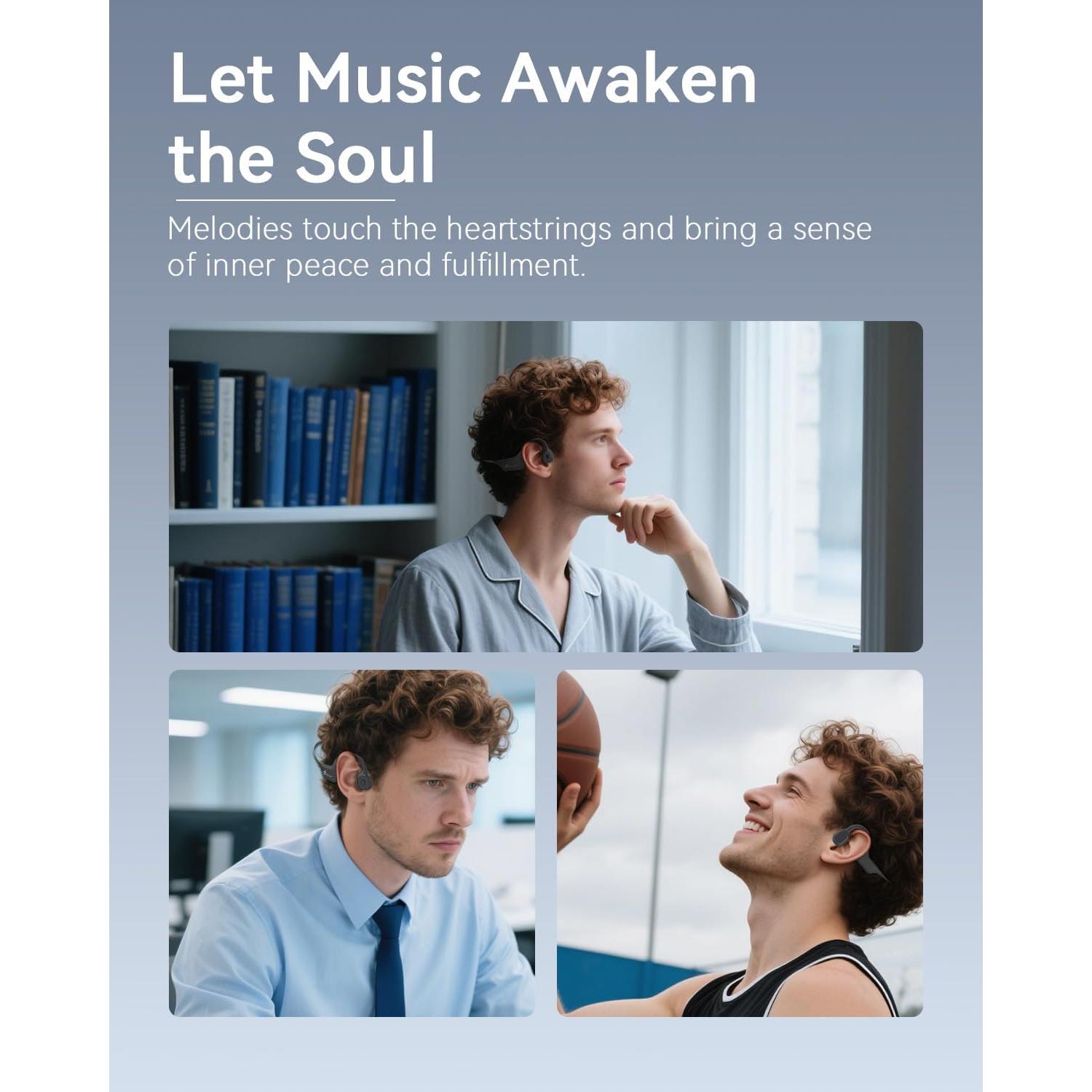 Auriculares de Conducción Ósea SANOTO DG08C Bluetooth IPX5