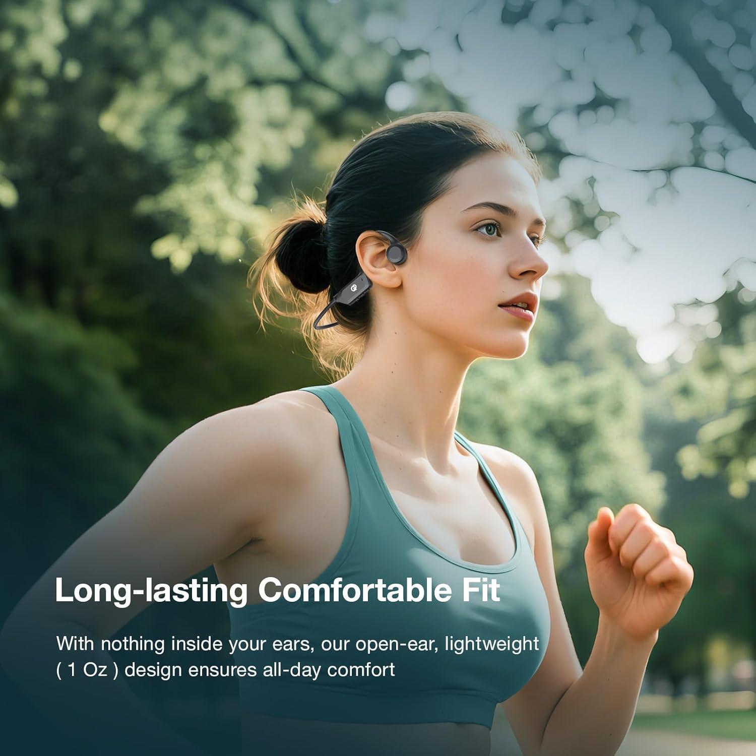 Auriculares Inalámbricos Qyzue-S27 Conducción Ósea 10H Bluetooth 5.4