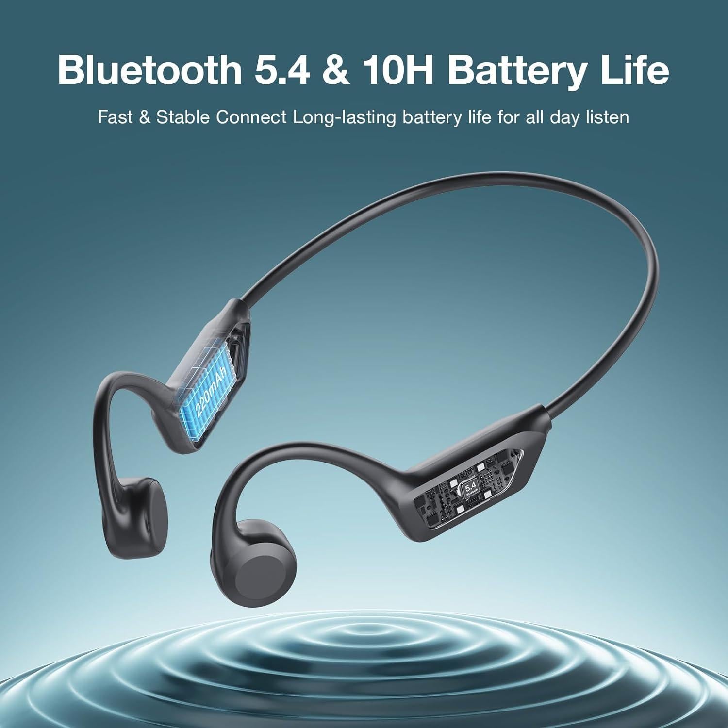 Auriculares Inalámbricos Qyzue-S27 Conducción Ósea 10H Bluetooth 5.4