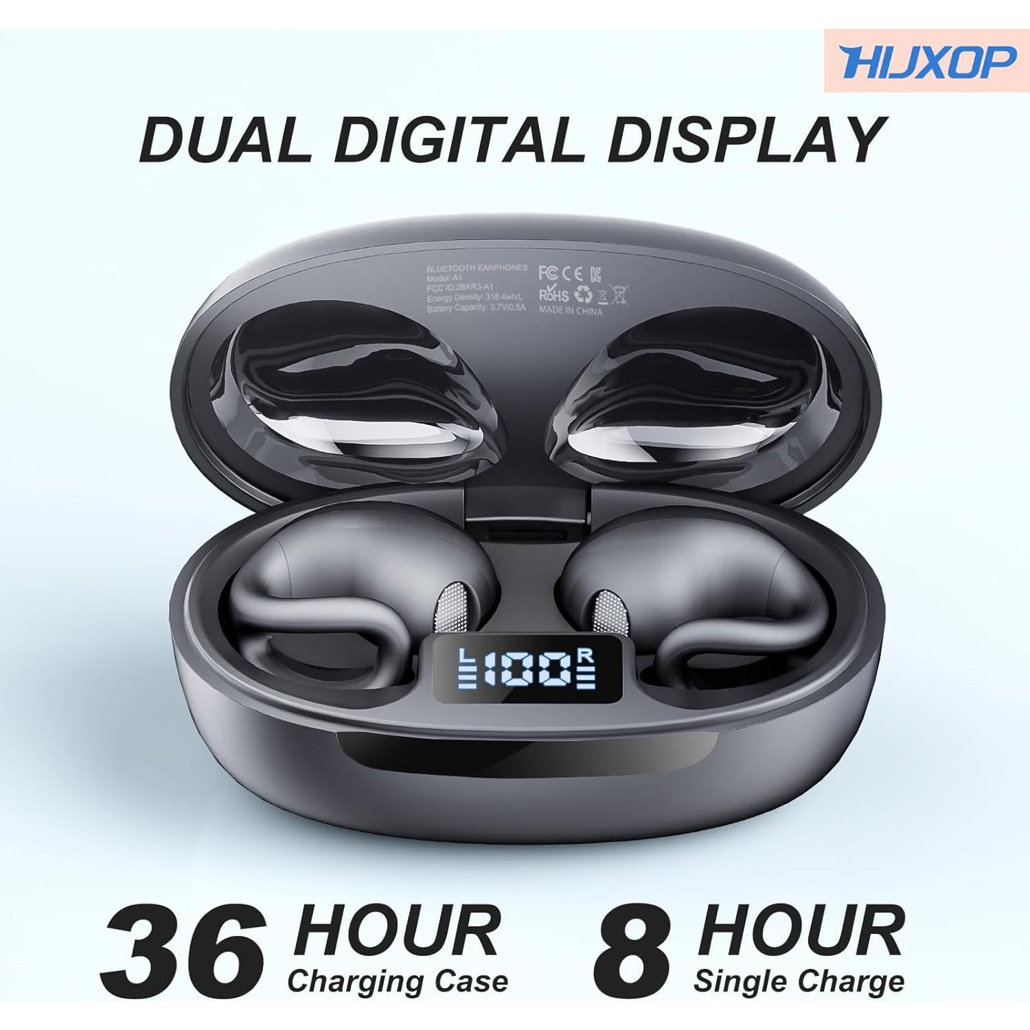 Auriculares Inalámbricos Hijoxp A1 Abiertos IPX7 44H Bluetooth