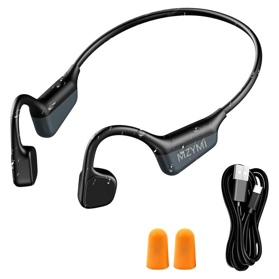 Auriculares Inalámbricos MZYMI de Conducción Ósea IPX6 - Negro