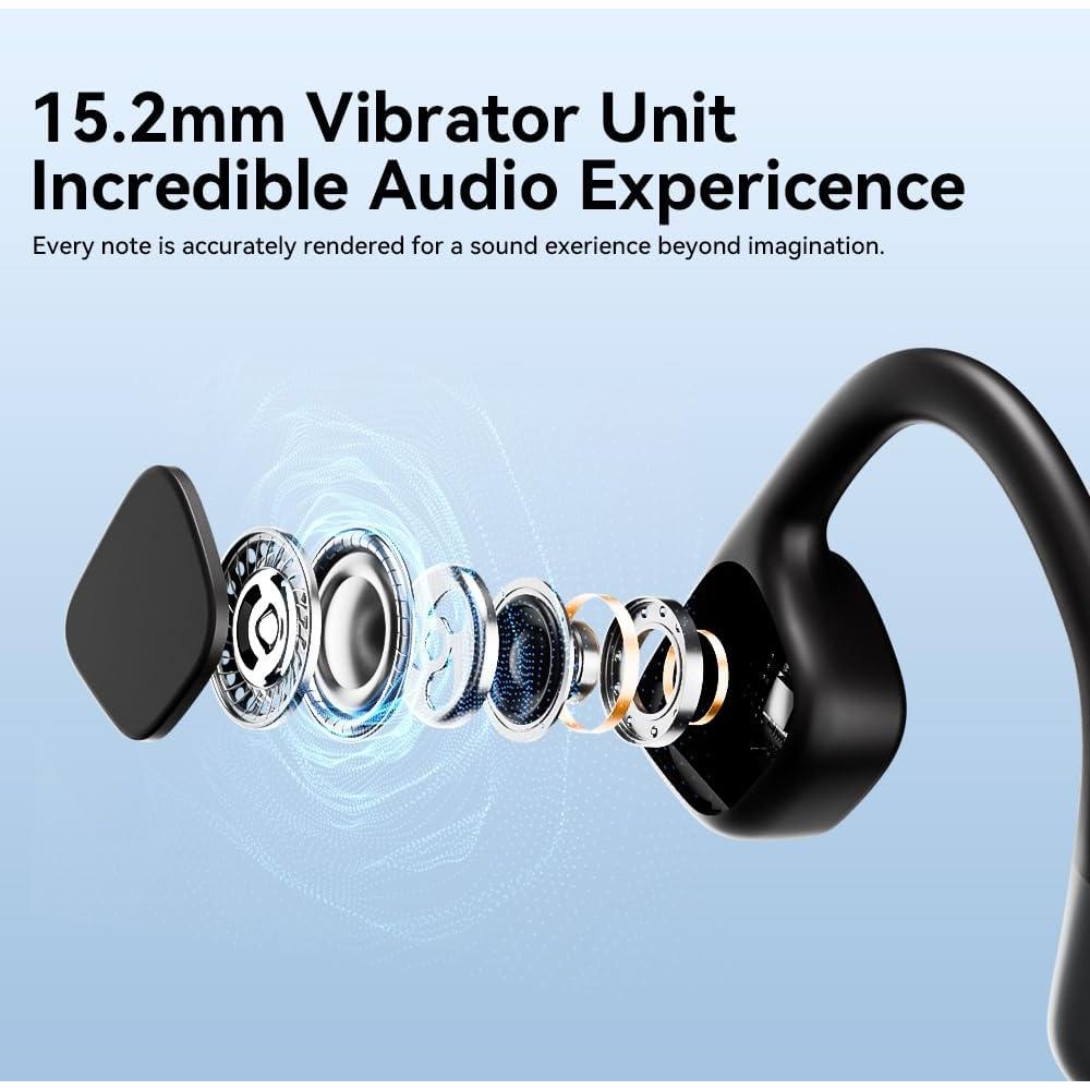 Auriculares Inalámbricos MZYMI de Conducción Ósea IPX6 - Negro