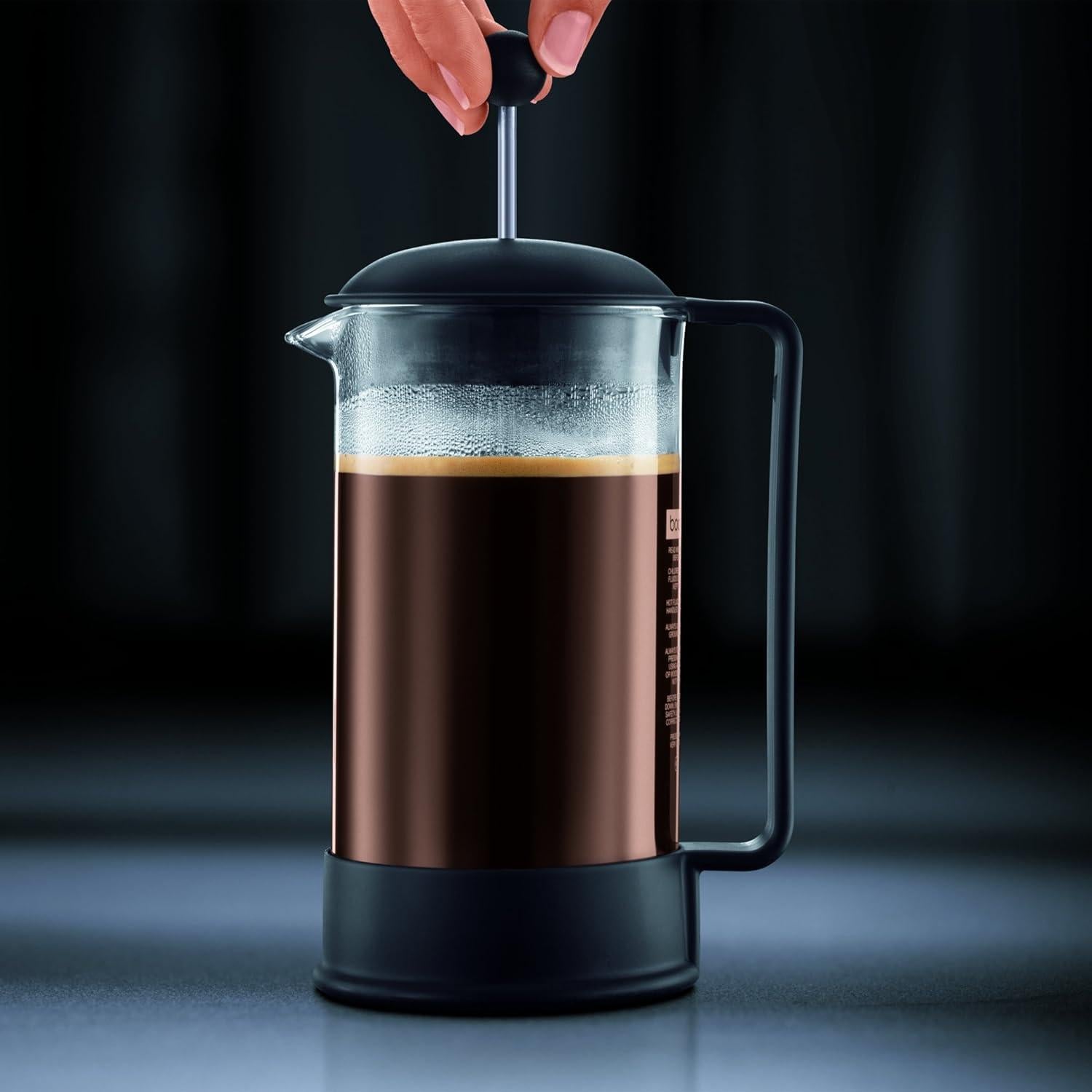 Cafetera de Émbolo Bodum Brasil 1000 ml Vidrio Negro