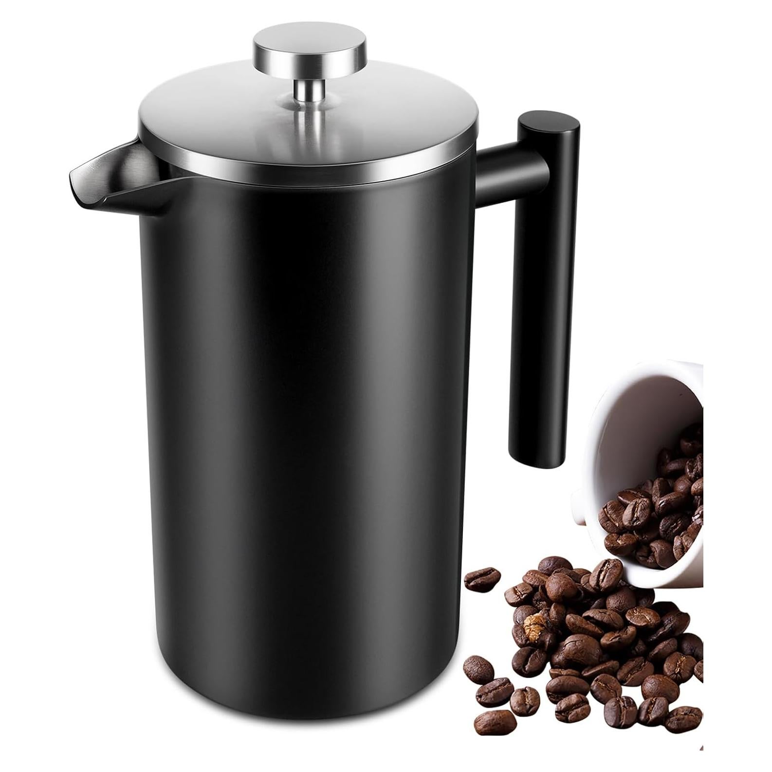 Prensa Francesa 34 oz SZHETEFU Acero Inoxidable Aislada