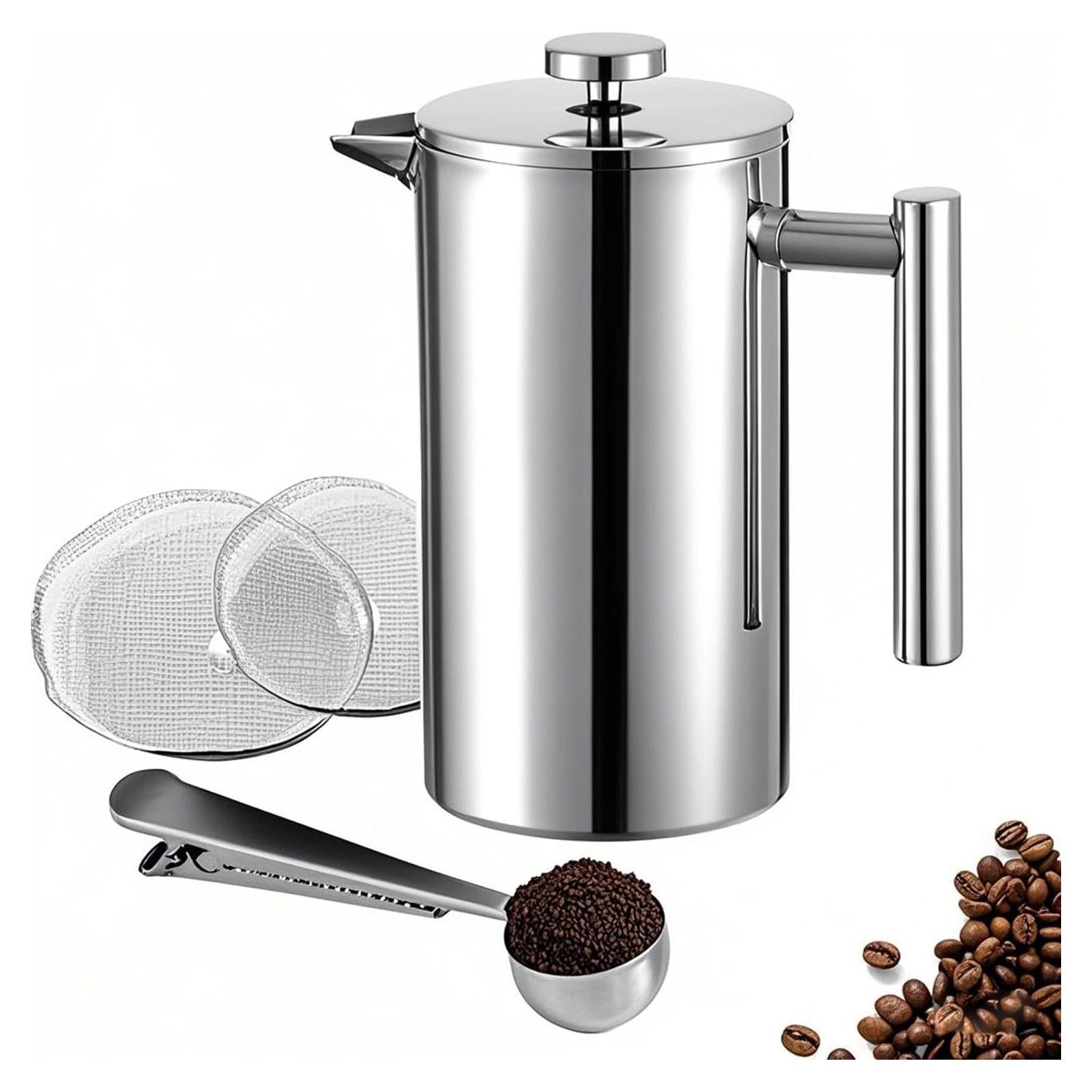 Prensa Francesa 350ml Meelio Acero Inoxidable Camping