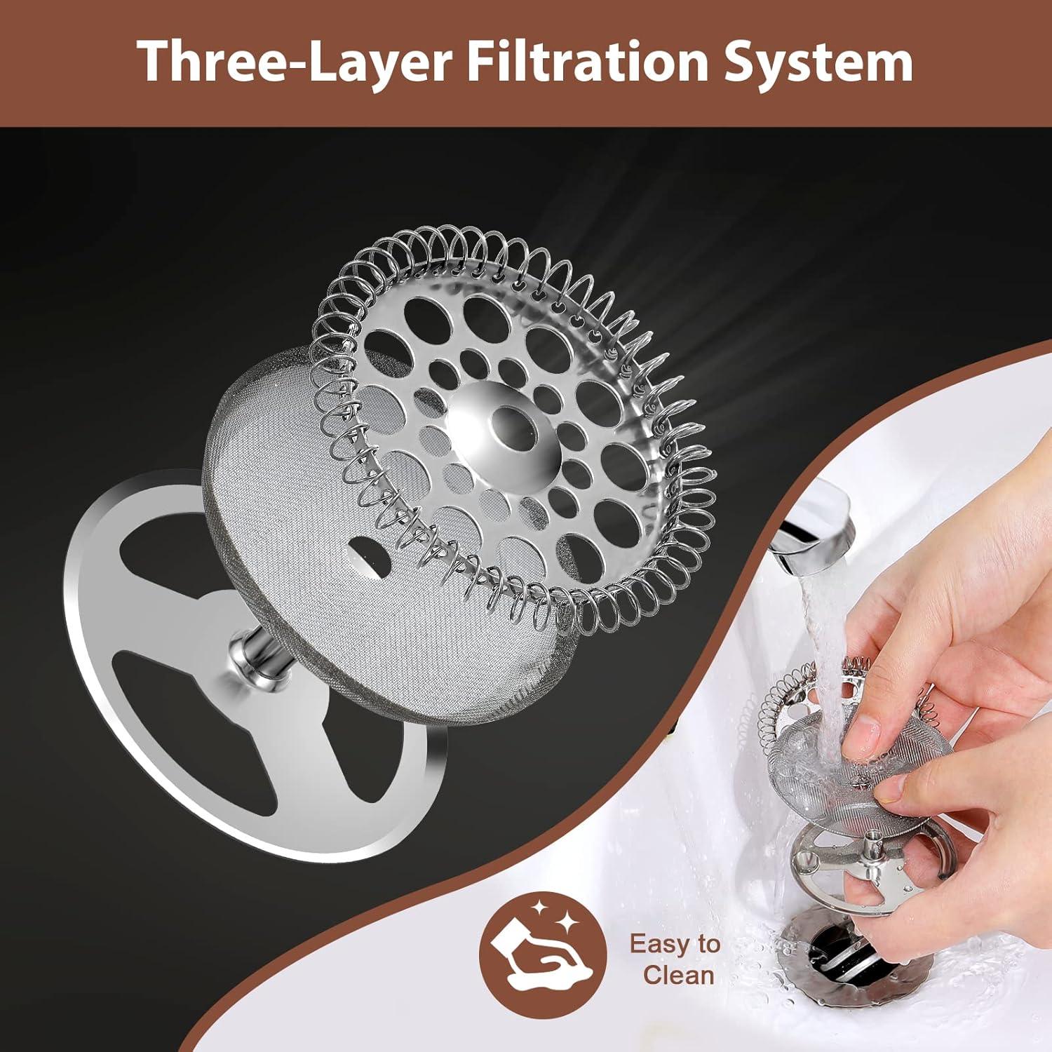 Prensa Francesa 350ml Meelio Acero Inoxidable Camping