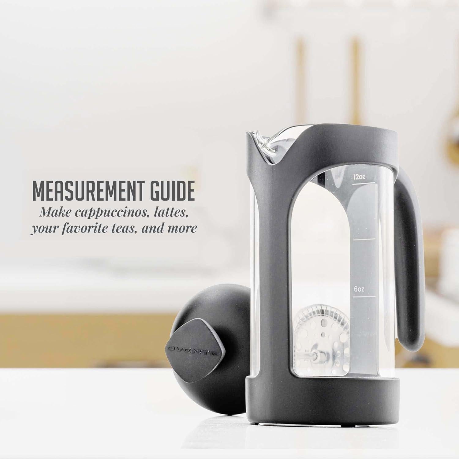 Cafetera Prensa Francesa OVENTE 0.35L Vidrio Borosilicato