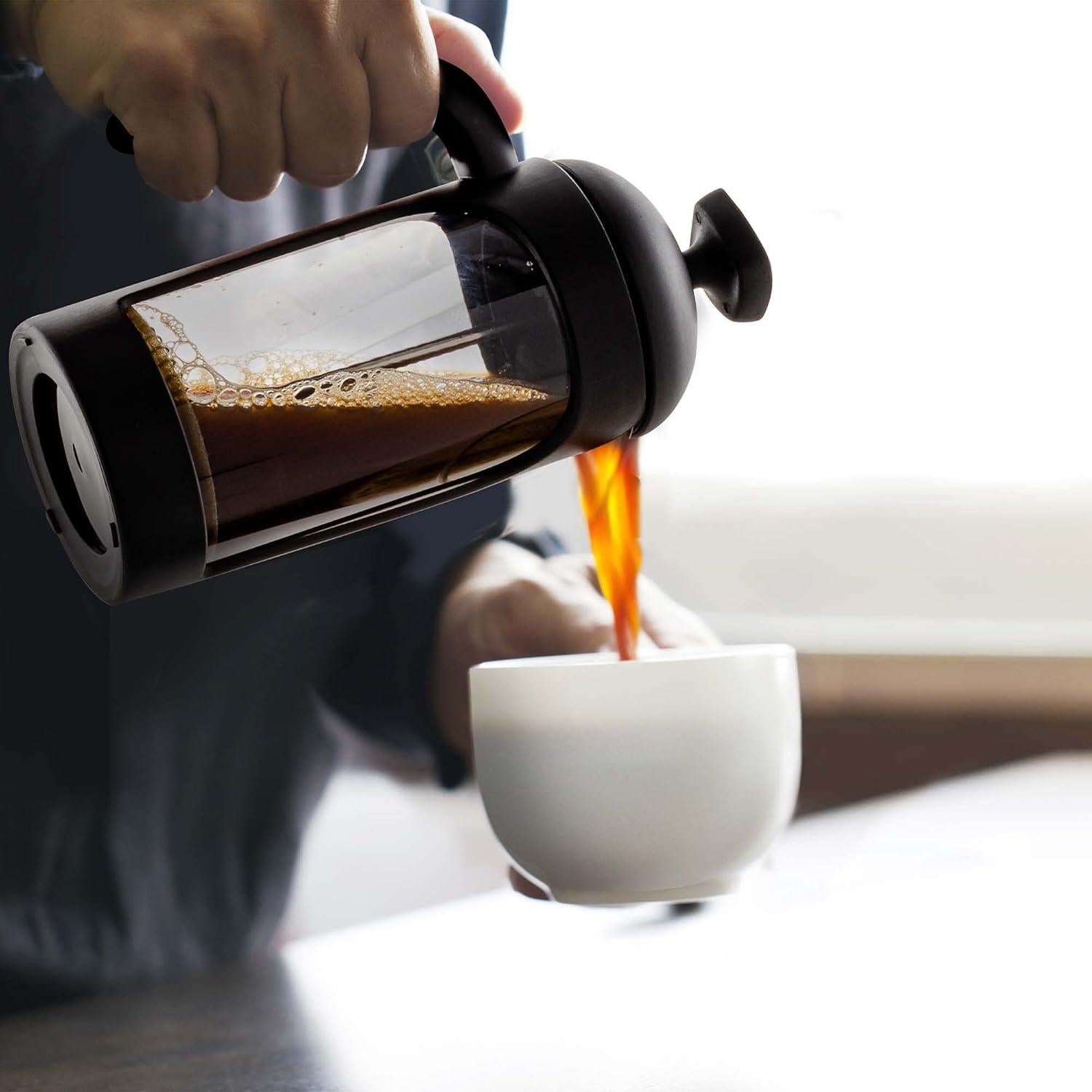 Cafetera Prensa Francesa OVENTE 0.35L Vidrio Borosilicato