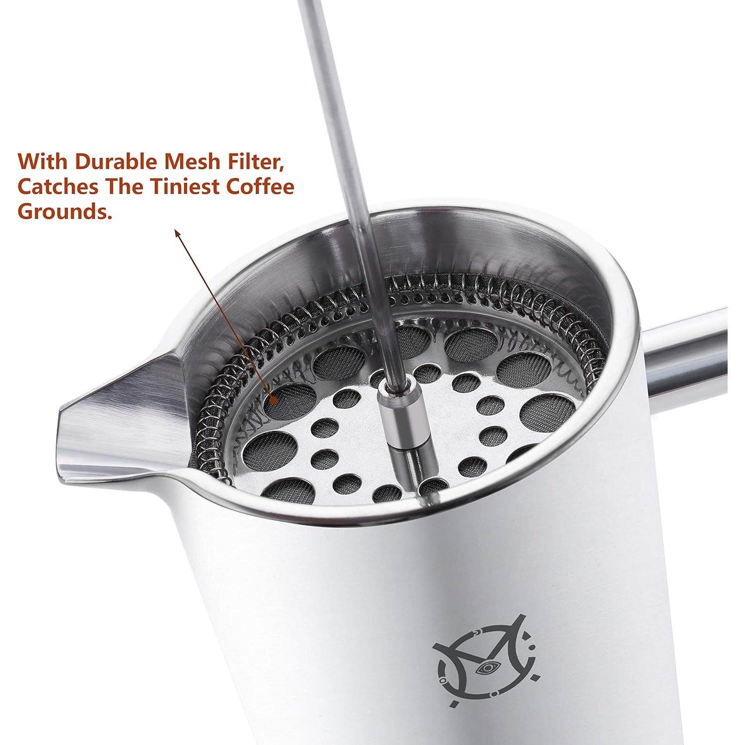 Cafetera Prensa Francesa MAGICAFÉ 350ml Acero Inoxidable Térmica