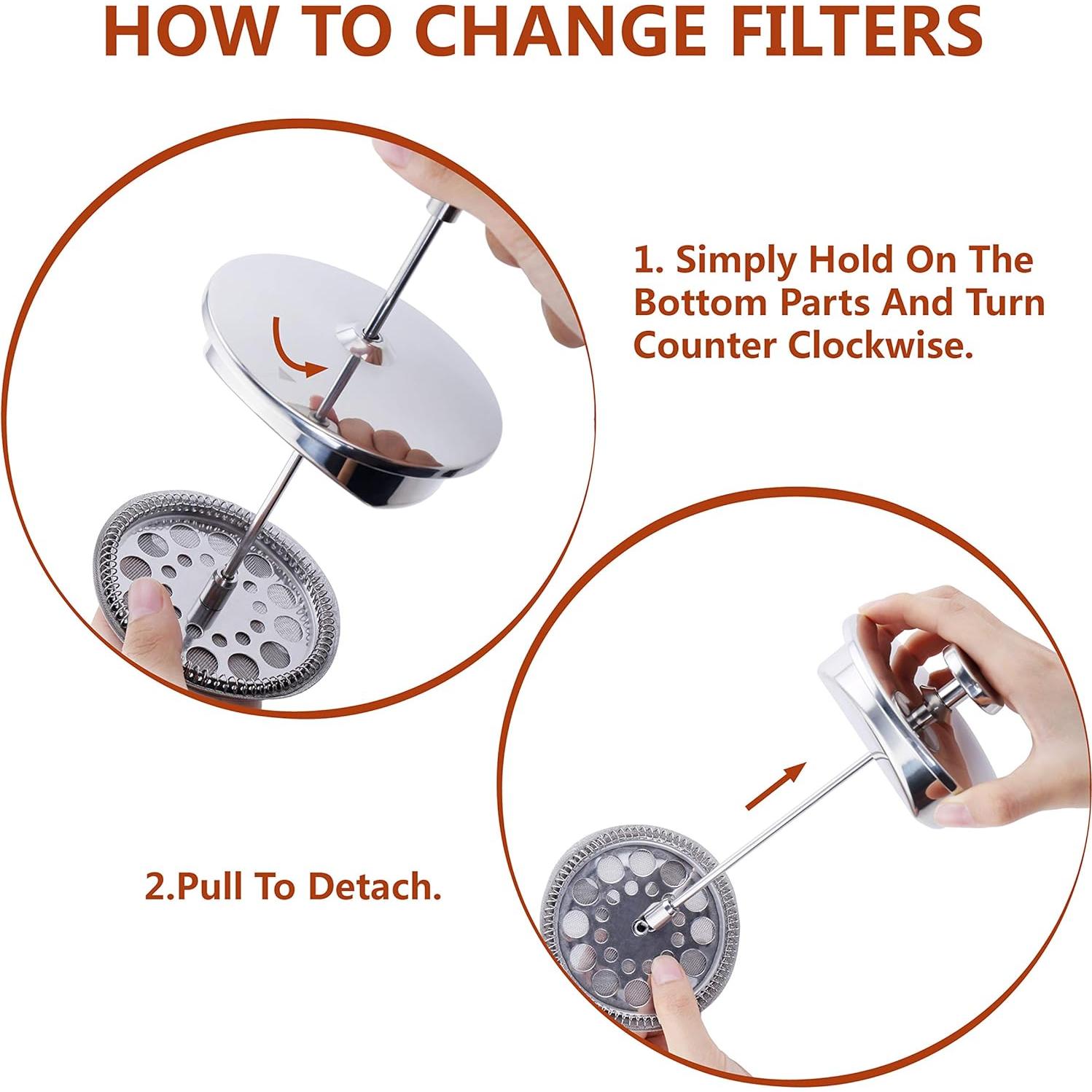 Cafetera Prensa Francesa MAGICAFÉ 350ml Acero Inoxidable Térmica