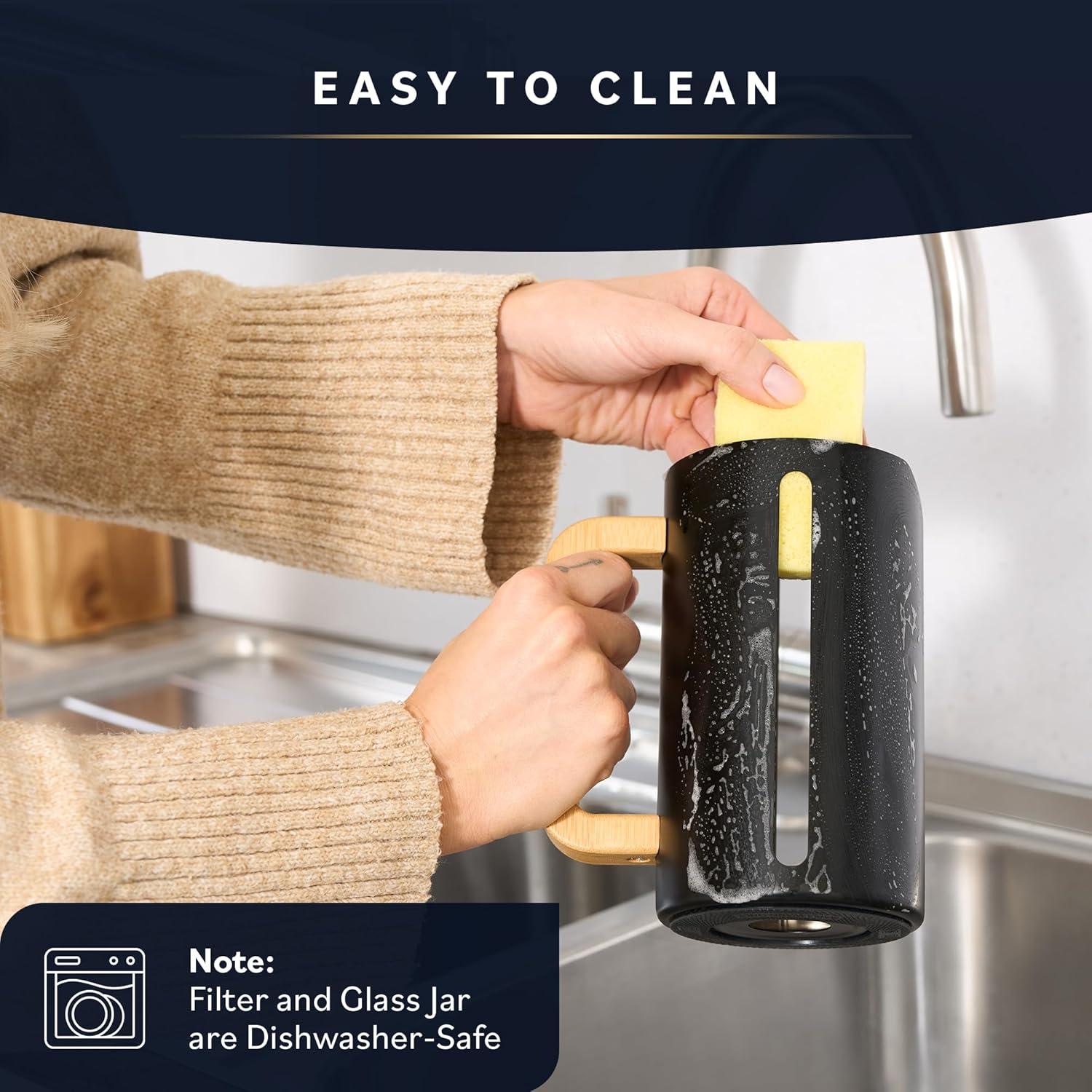 Prensa Francesa Home Hero 1L - Acero Inoxidable y Vidrio