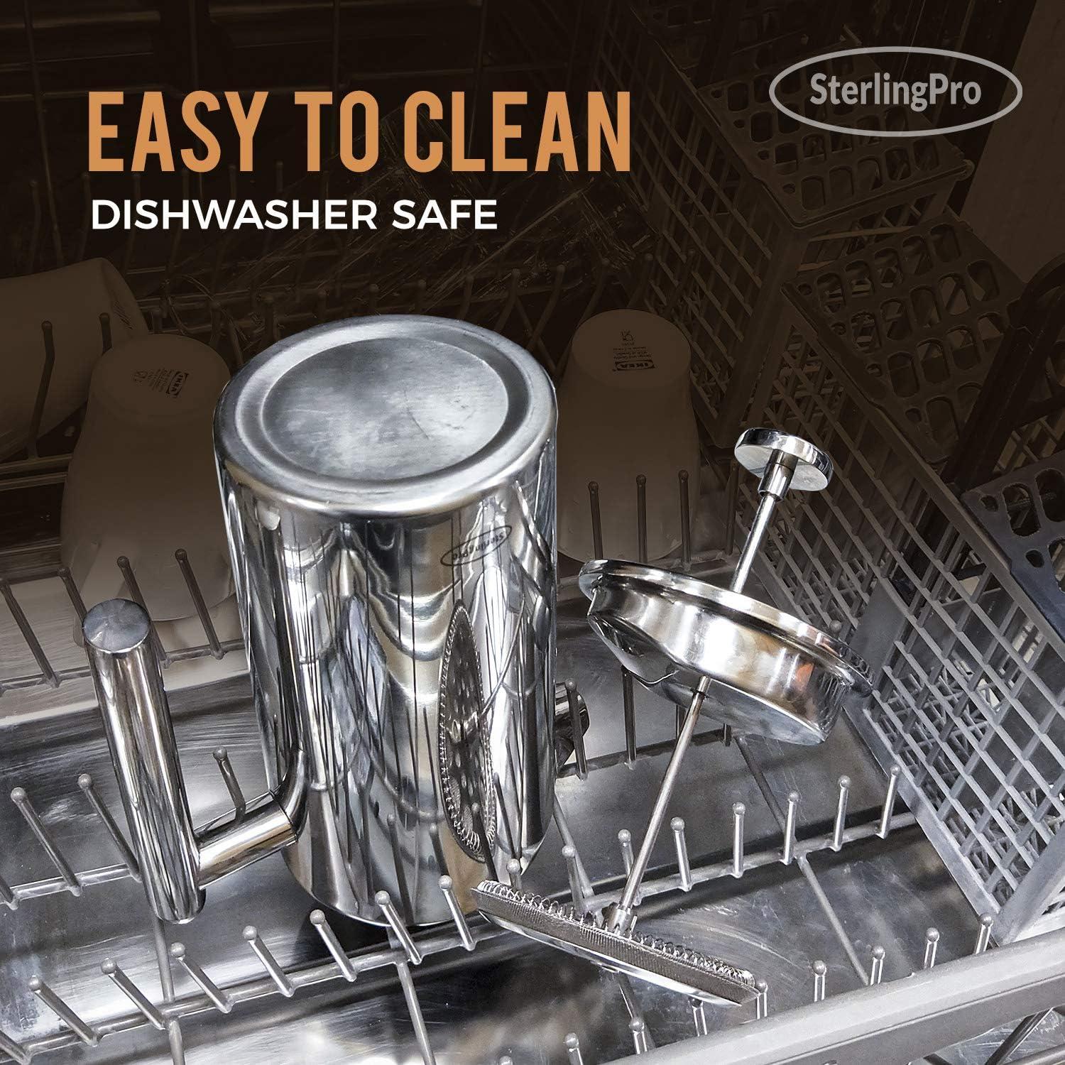 Prensa Francesa de Café 1.75L SterlingPro Acero Inoxidable