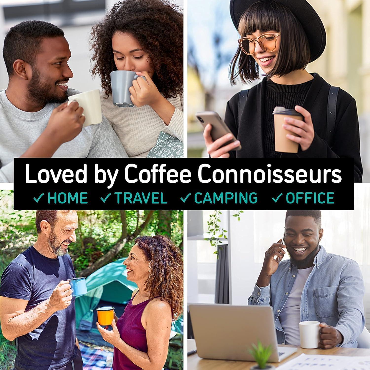 Cafetera Prensa Francesa Coffee Gator 1L Acero Inoxidable Gris