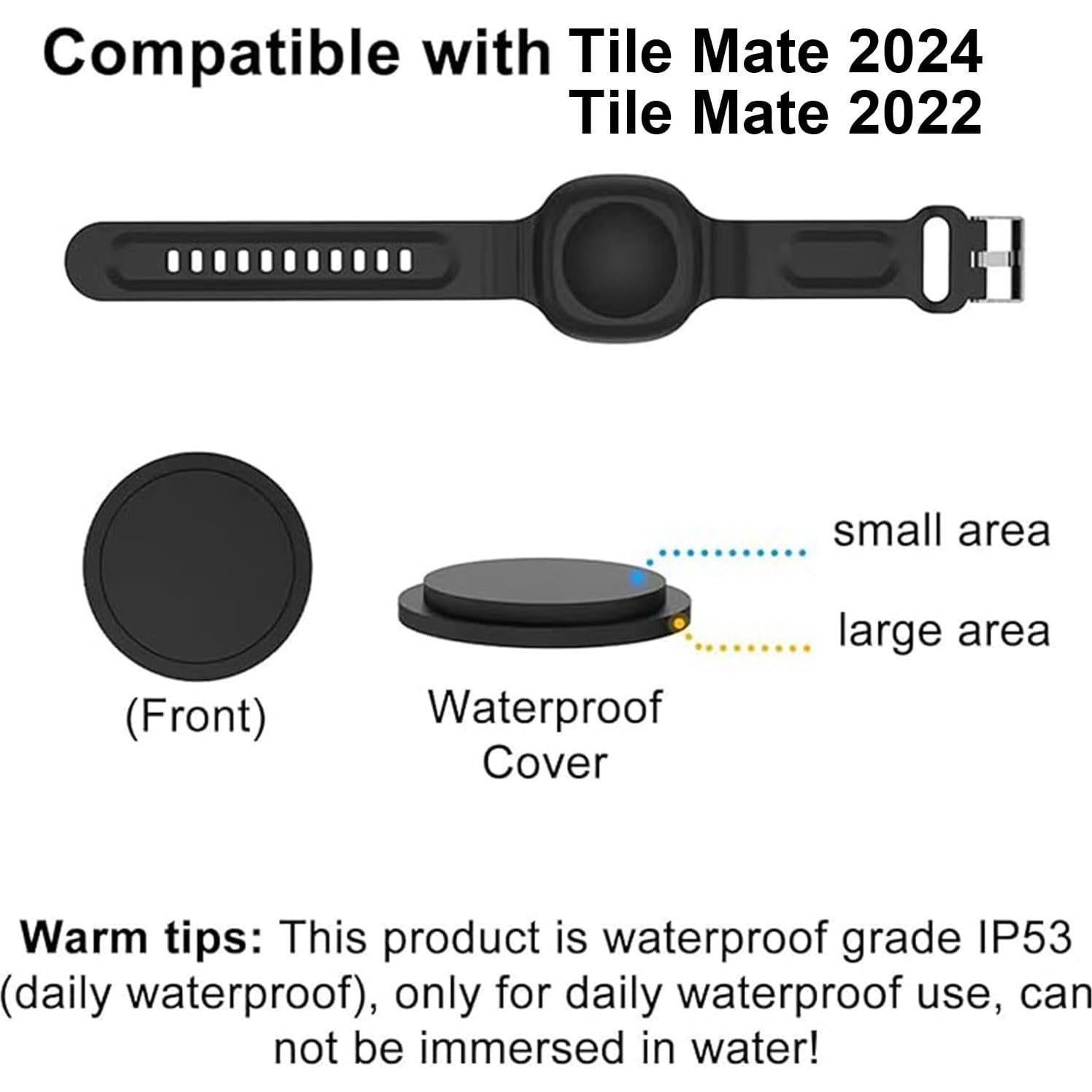 4 Pulseras Impermeables de Silicona para Tile Mate 2024/2022 - VAEKNVG